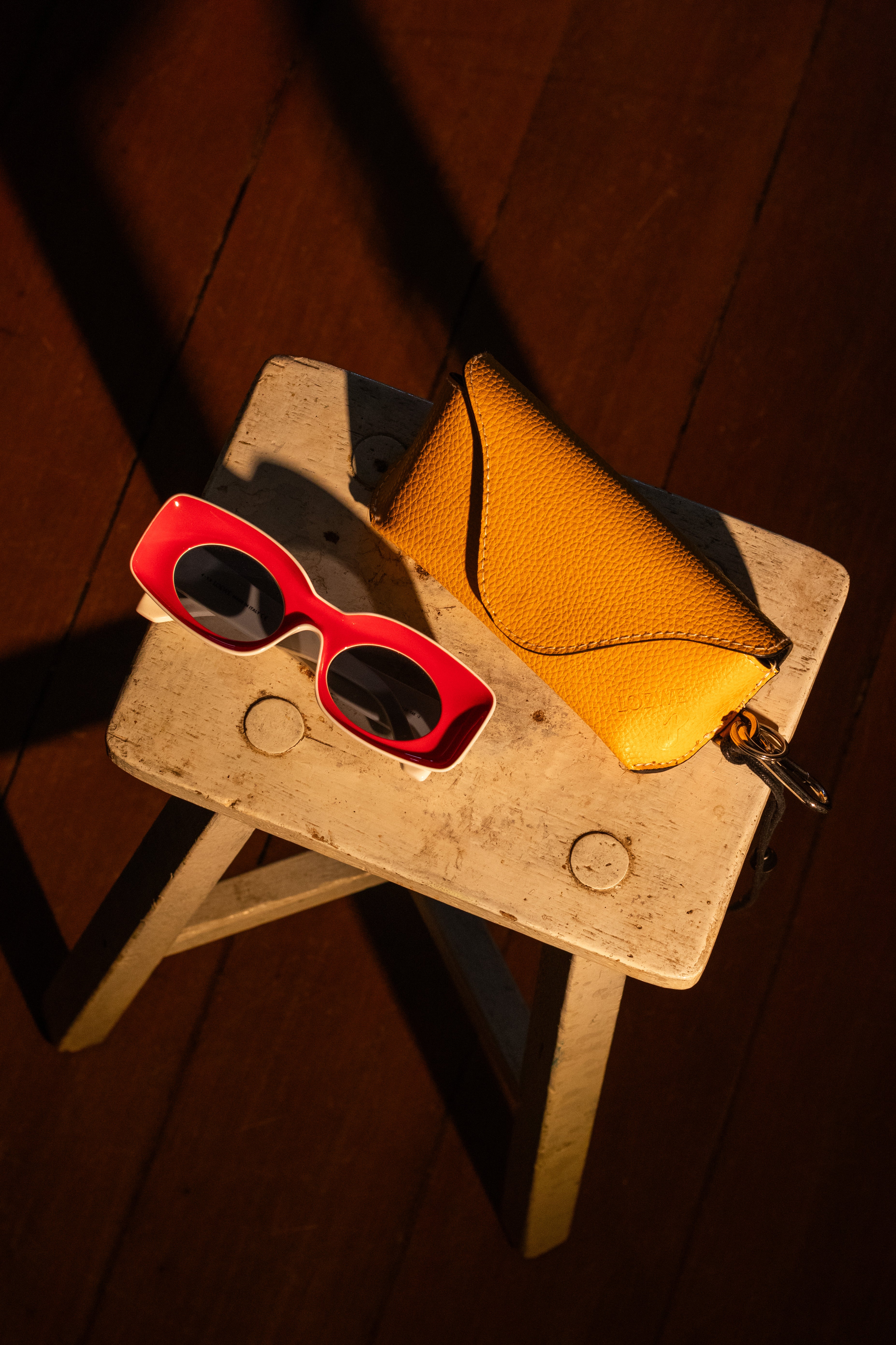 2020 Loewe Paula's Ibiza 'Original' Rectangular Acetate Sunglasses