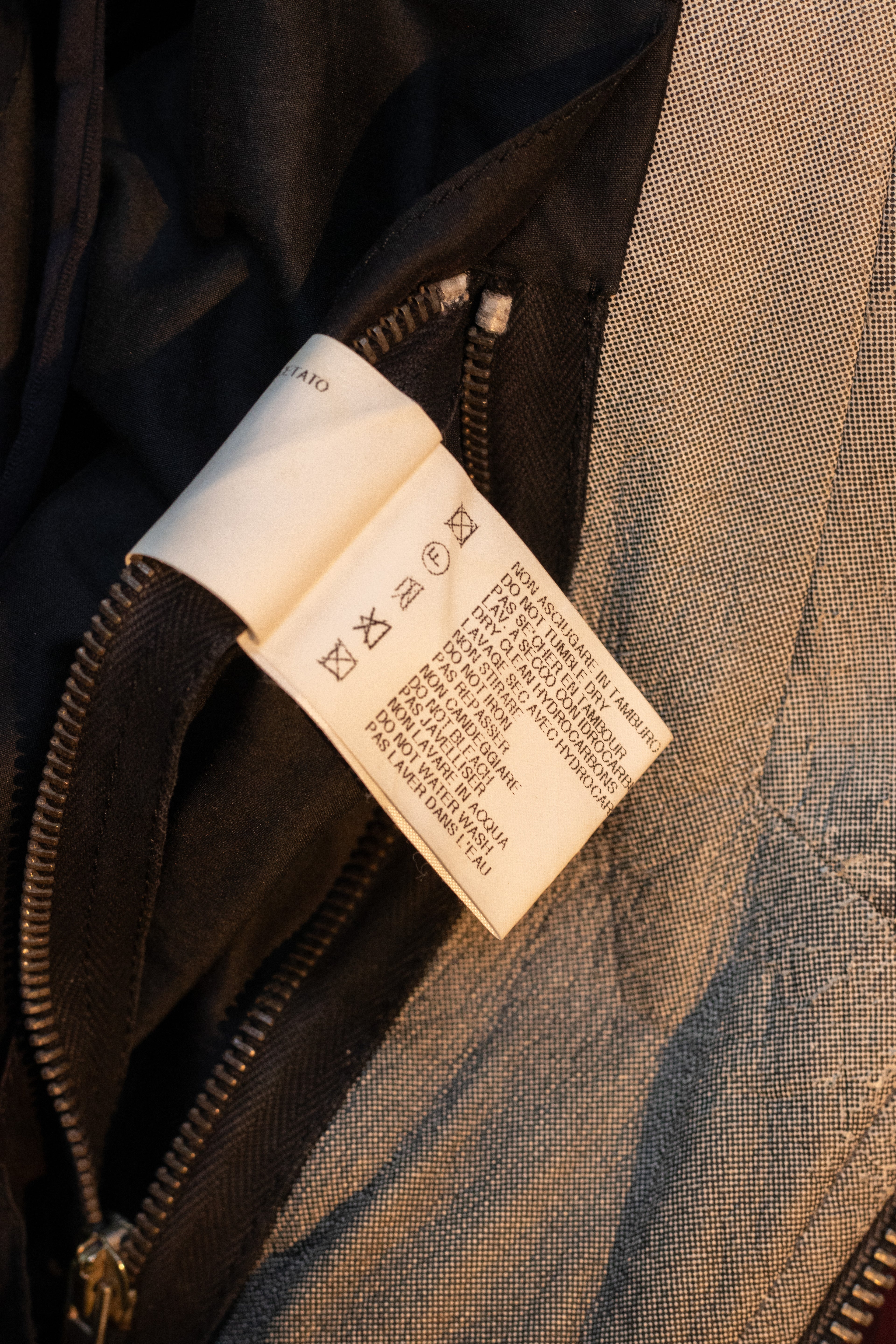 SS09 Rick Owens "Strutter" Funnel Neck Tyvek Gradient Lambskin Jacket