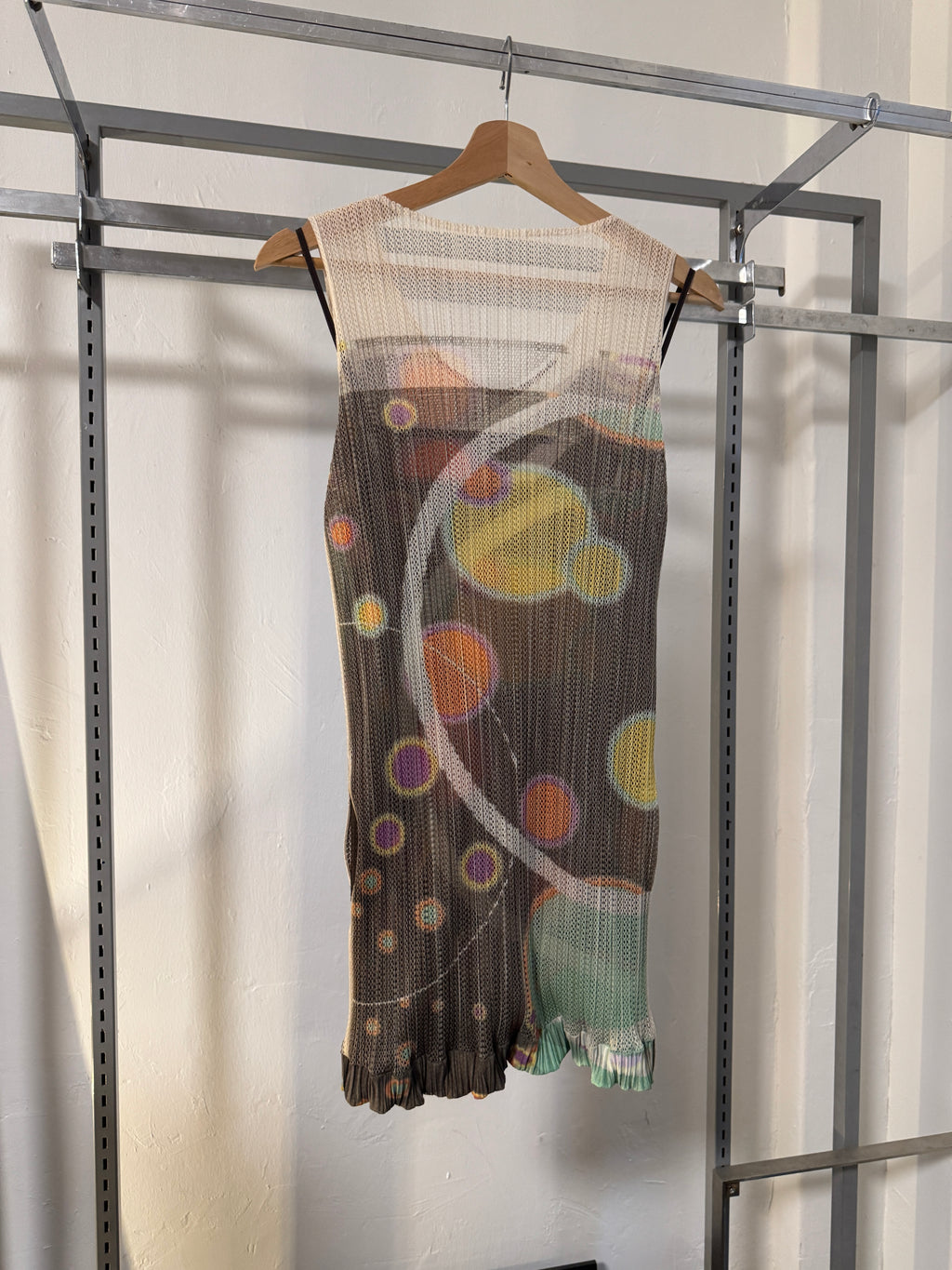 SS01 Pleats Please Issey Miyake Planets Scrunch Pleated Top