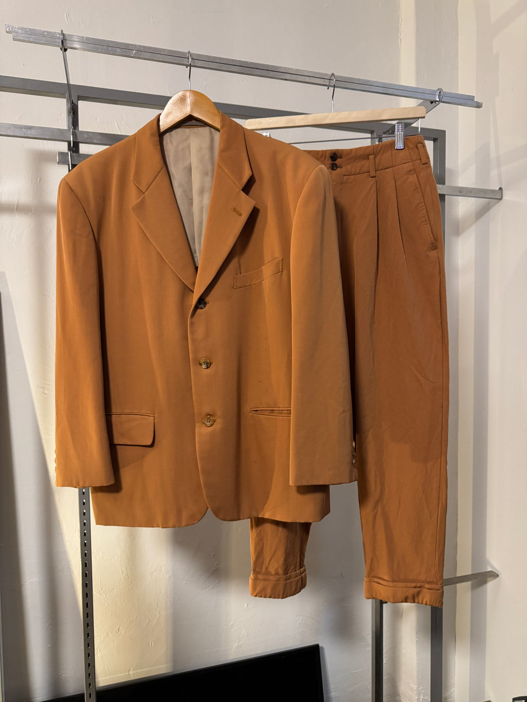 AW91 Comme Des Garcons Homme Plus "6.1 The Men" Burnt Orange Suit Set
