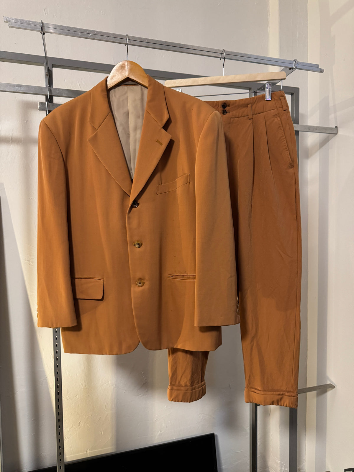 AW91 Comme Des Garcons Homme Plus "6.1 The Men" Burnt Orange Suit Set