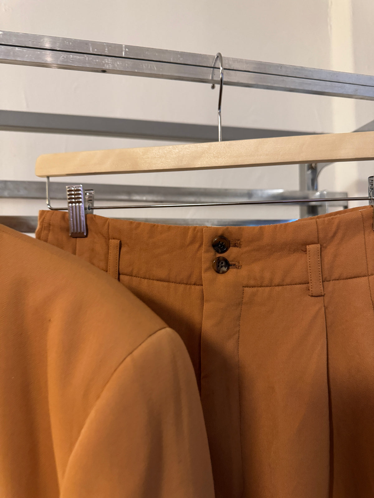 AW91 Comme Des Garcons Homme Plus "6.1 The Men" Burnt Orange Suit Set