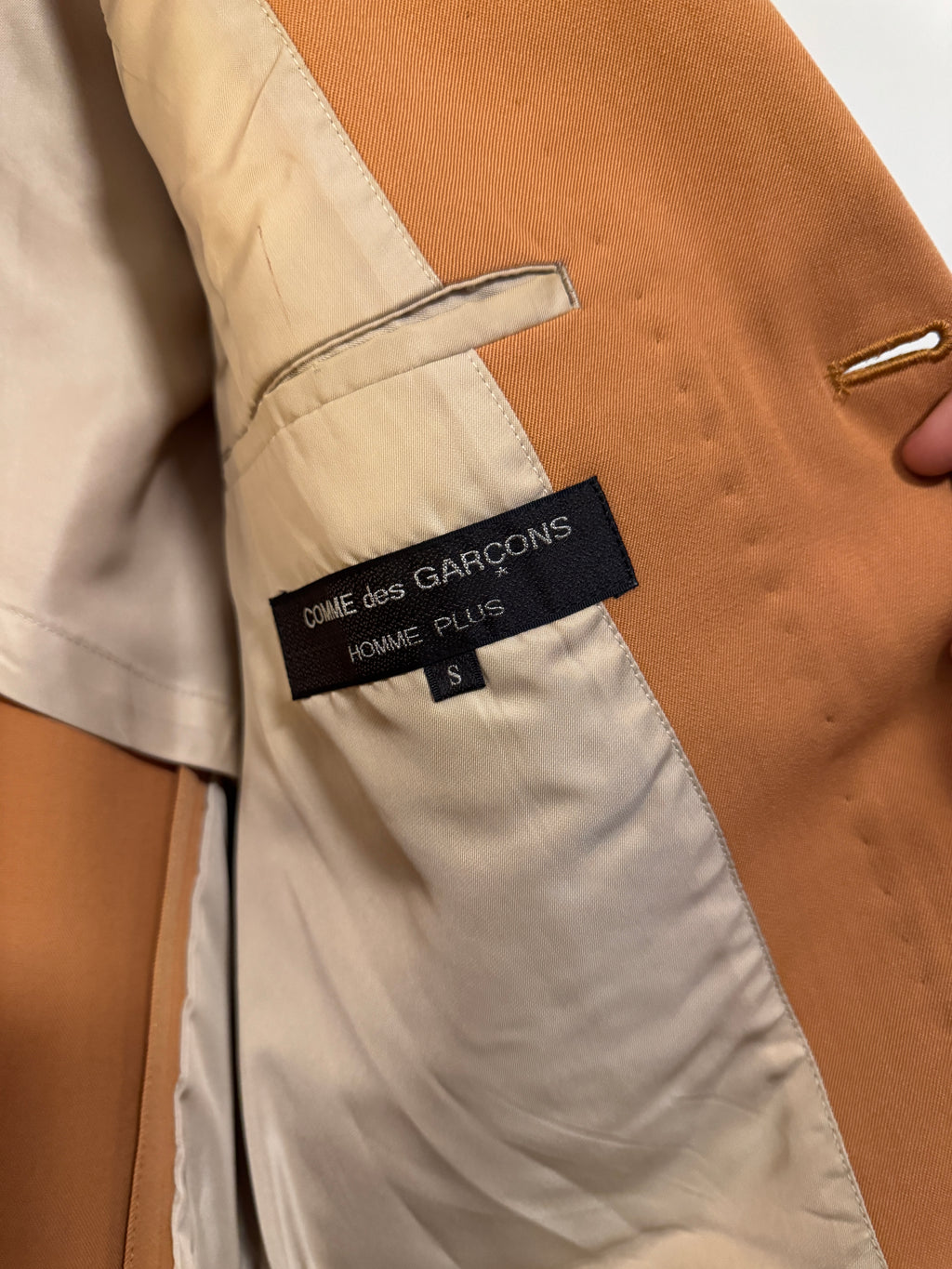 AW91 Comme Des Garcons Homme Plus "6.1 The Men" Burnt Orange Suit Set