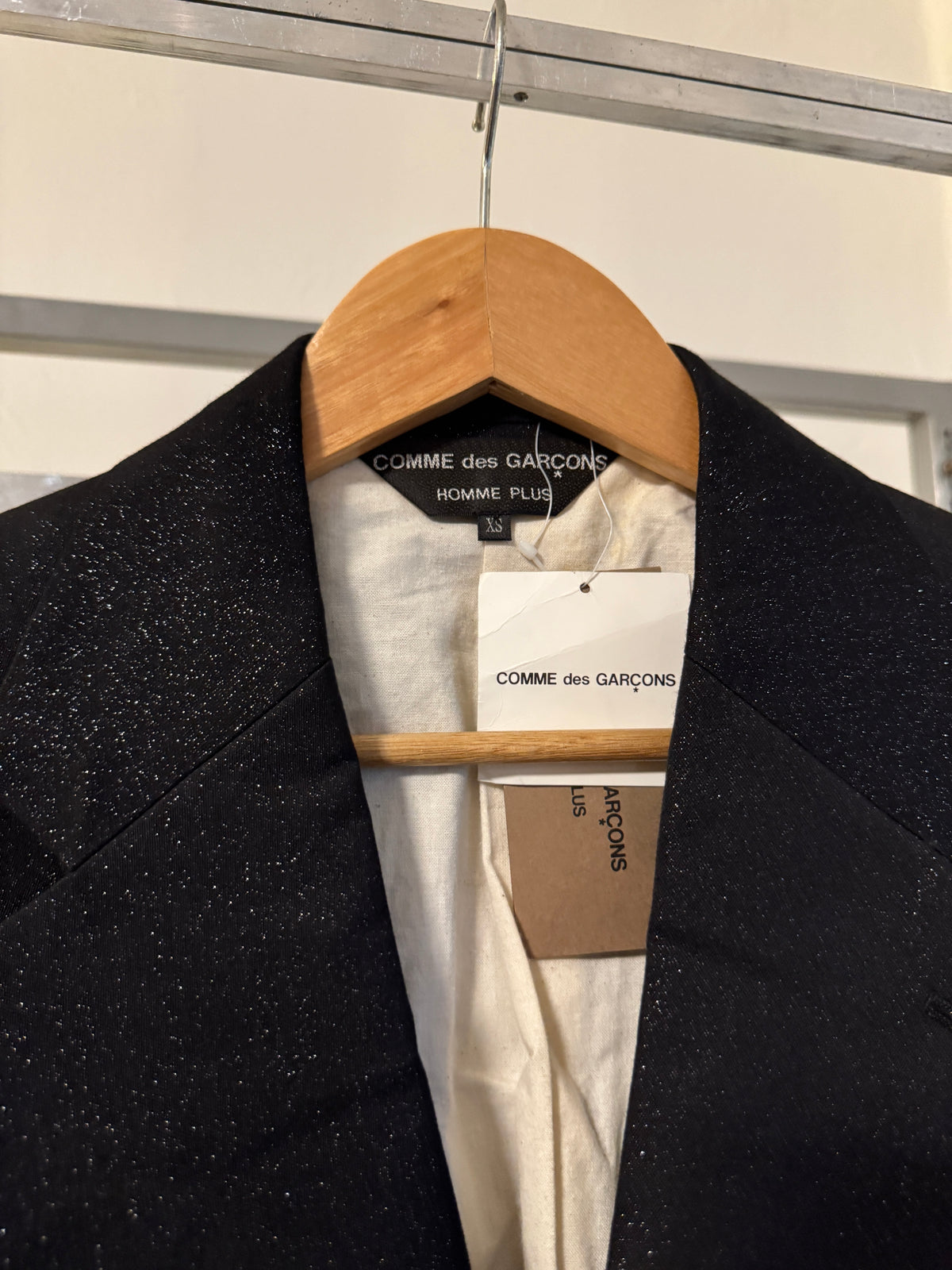 AW14 Comme Des Garcons Homme Plus "Holy" Double Front Zip Glitter Jacket