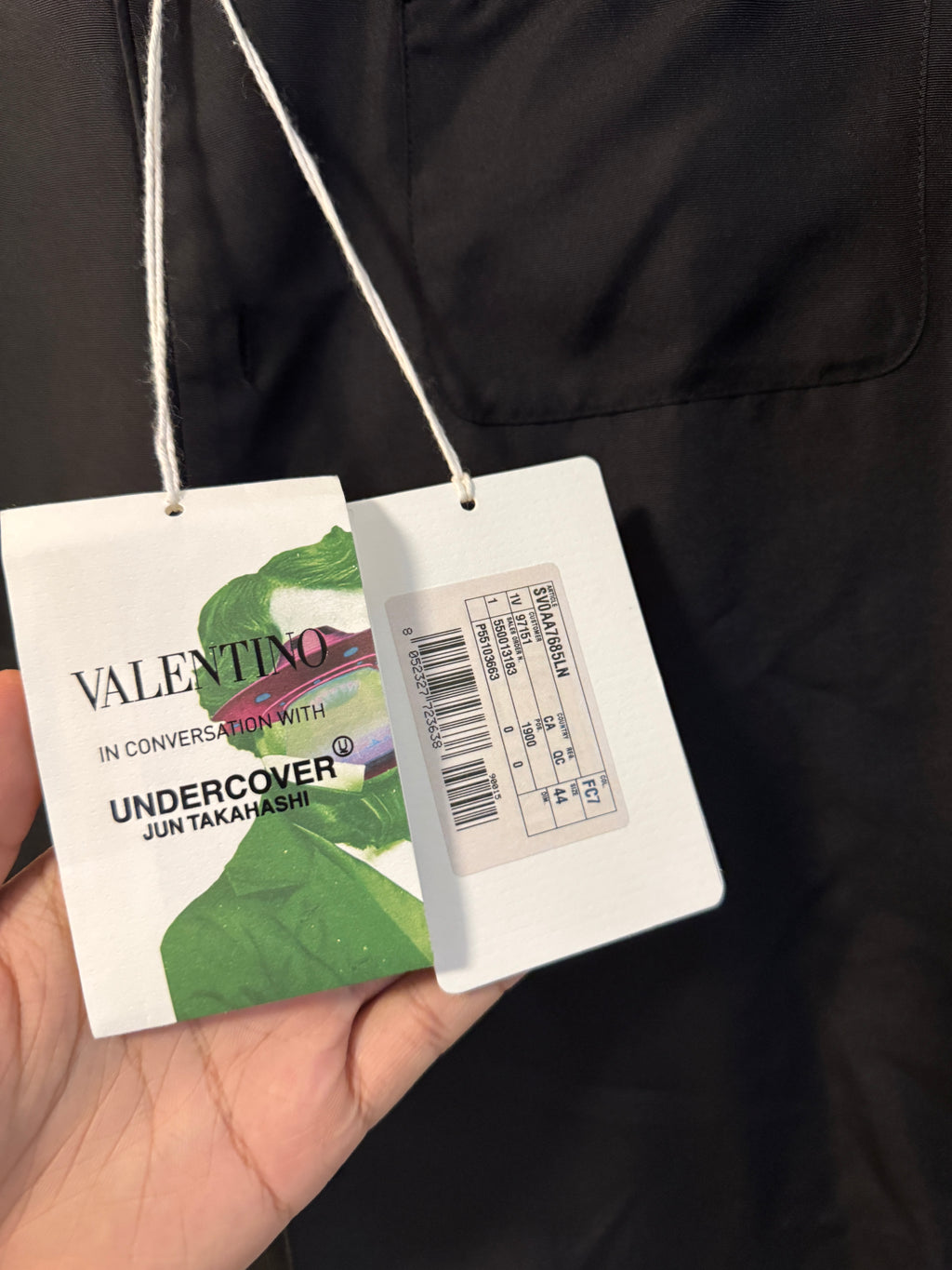 AW19 Undercover x Valentino “Time Traveller” Silk Shirt