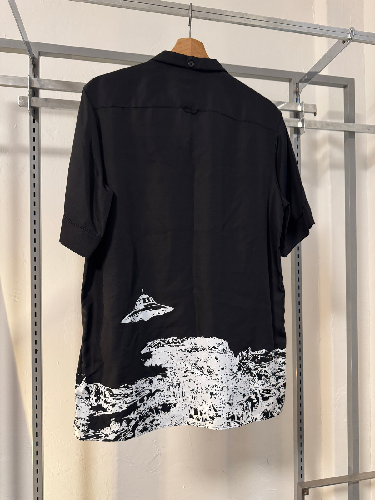 AW19 Undercover x Valentino “Time Traveller” Silk Shirt