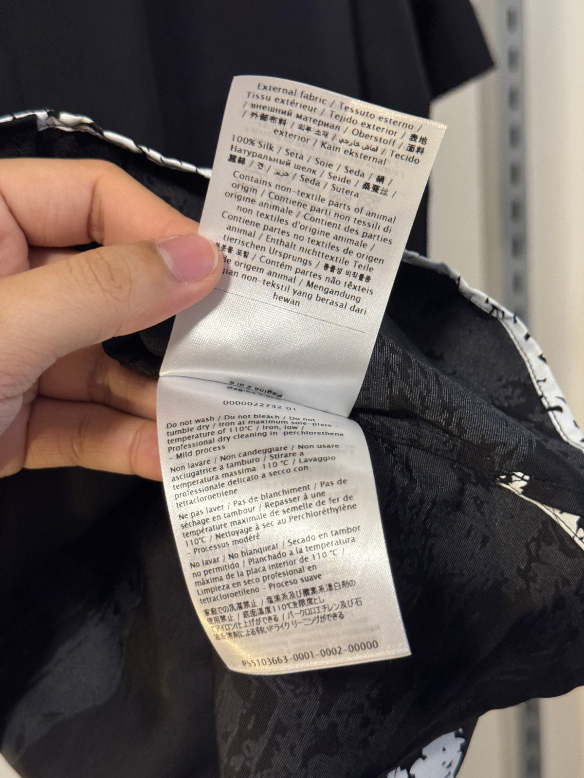AW19 Undercover x Valentino “Time Traveller” Silk Shirt