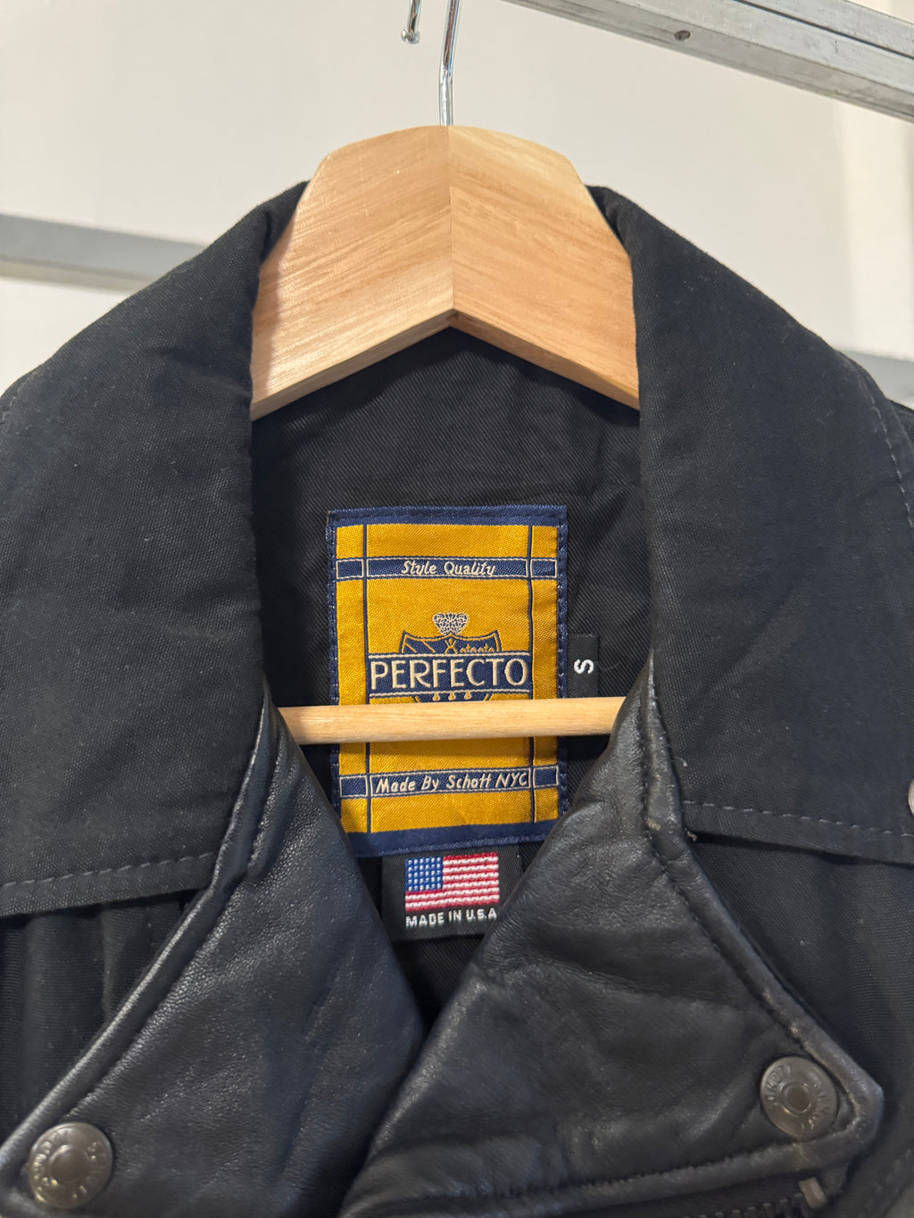 SS13 Y's x Schott NYC Lambskin Perfecto Cropped Double Rider Jacket