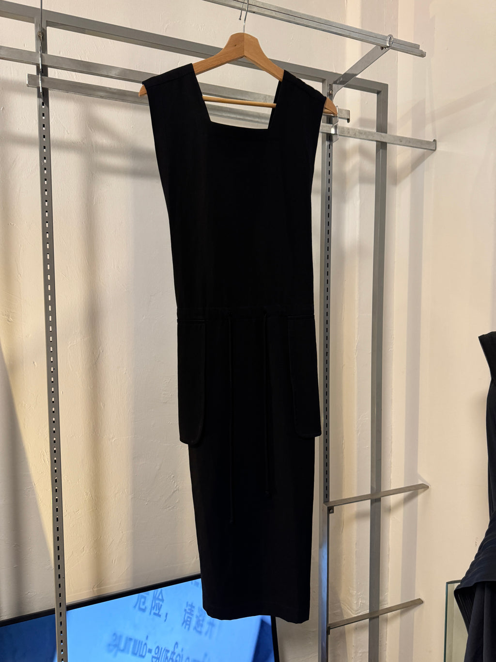 AW90 Tricot Comme Des Garcons Backcross Midi Sleeveless Dress