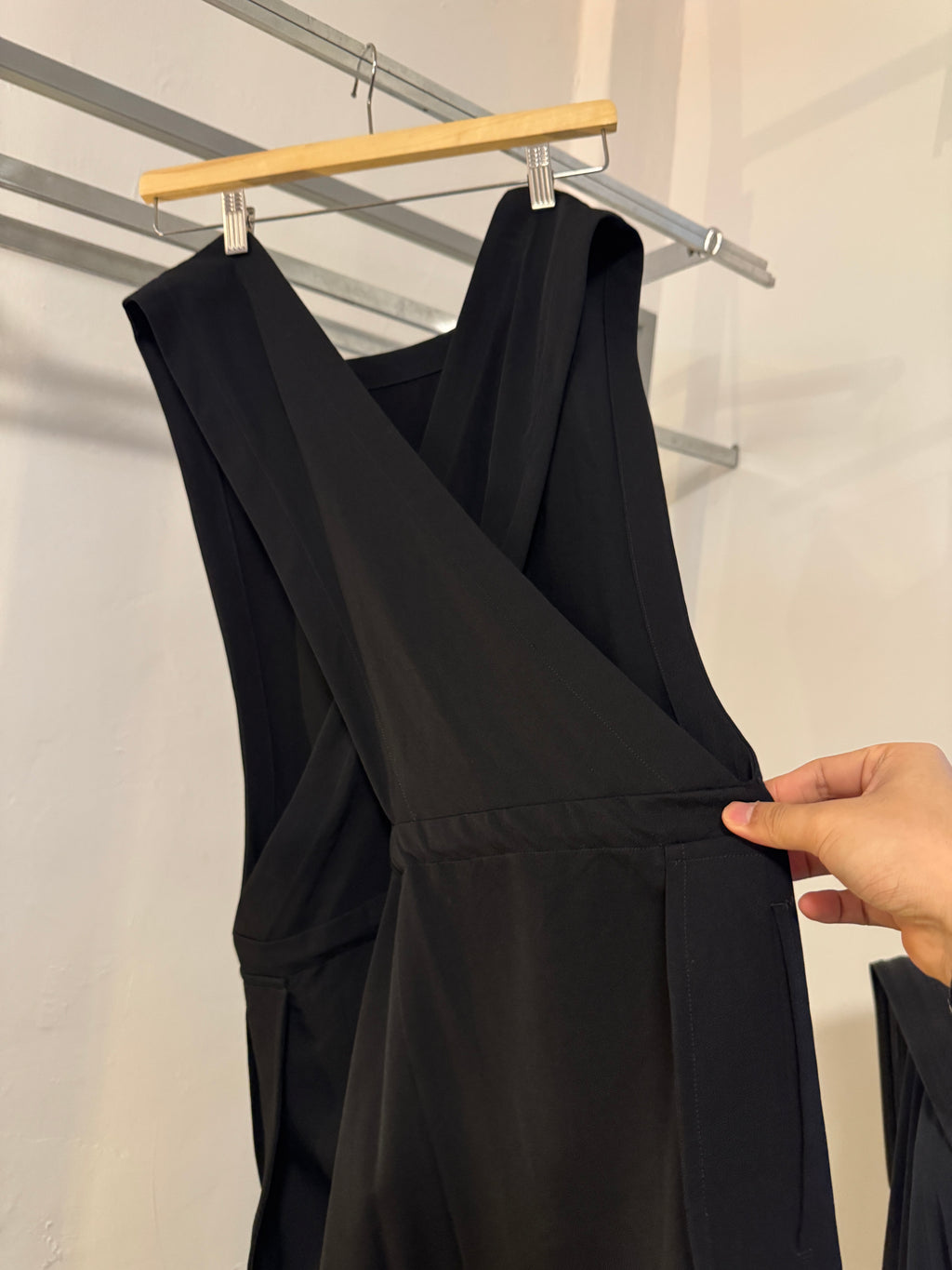 AW90 Tricot Comme Des Garcons Backcross Midi Sleeveless Dress