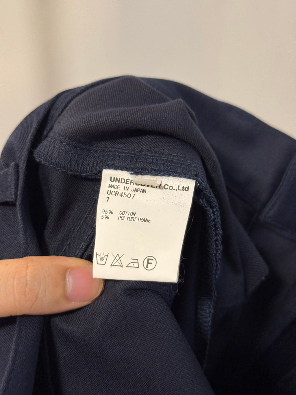 AW16 Undercover "Instant Calm" Darted Straight Cut