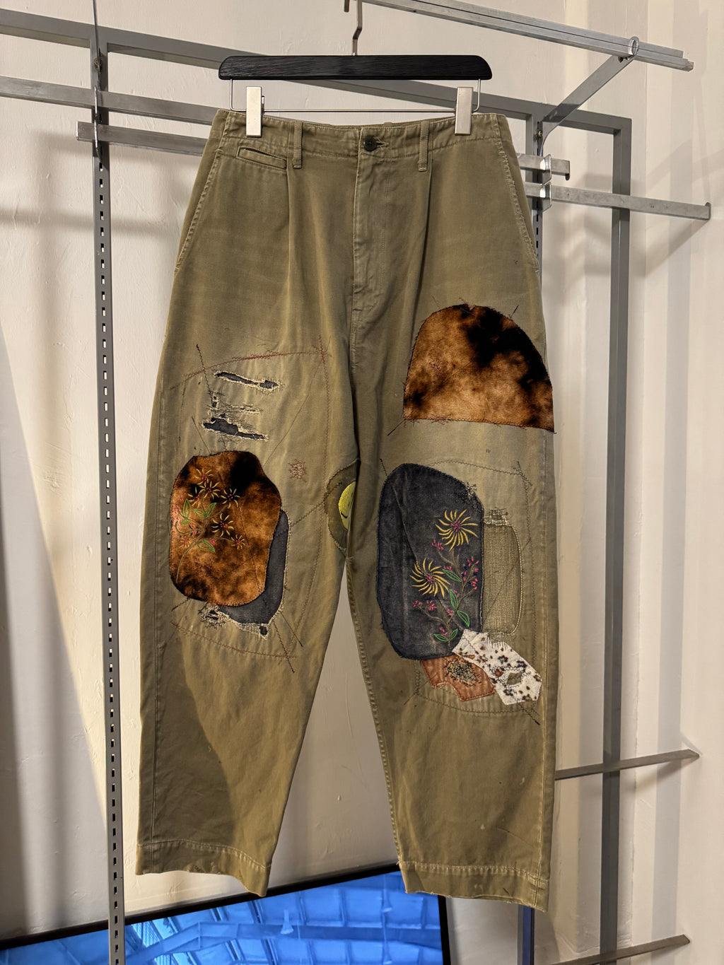 Kapital Kountry Green Katsuragi Cotton Port Baggy Pants