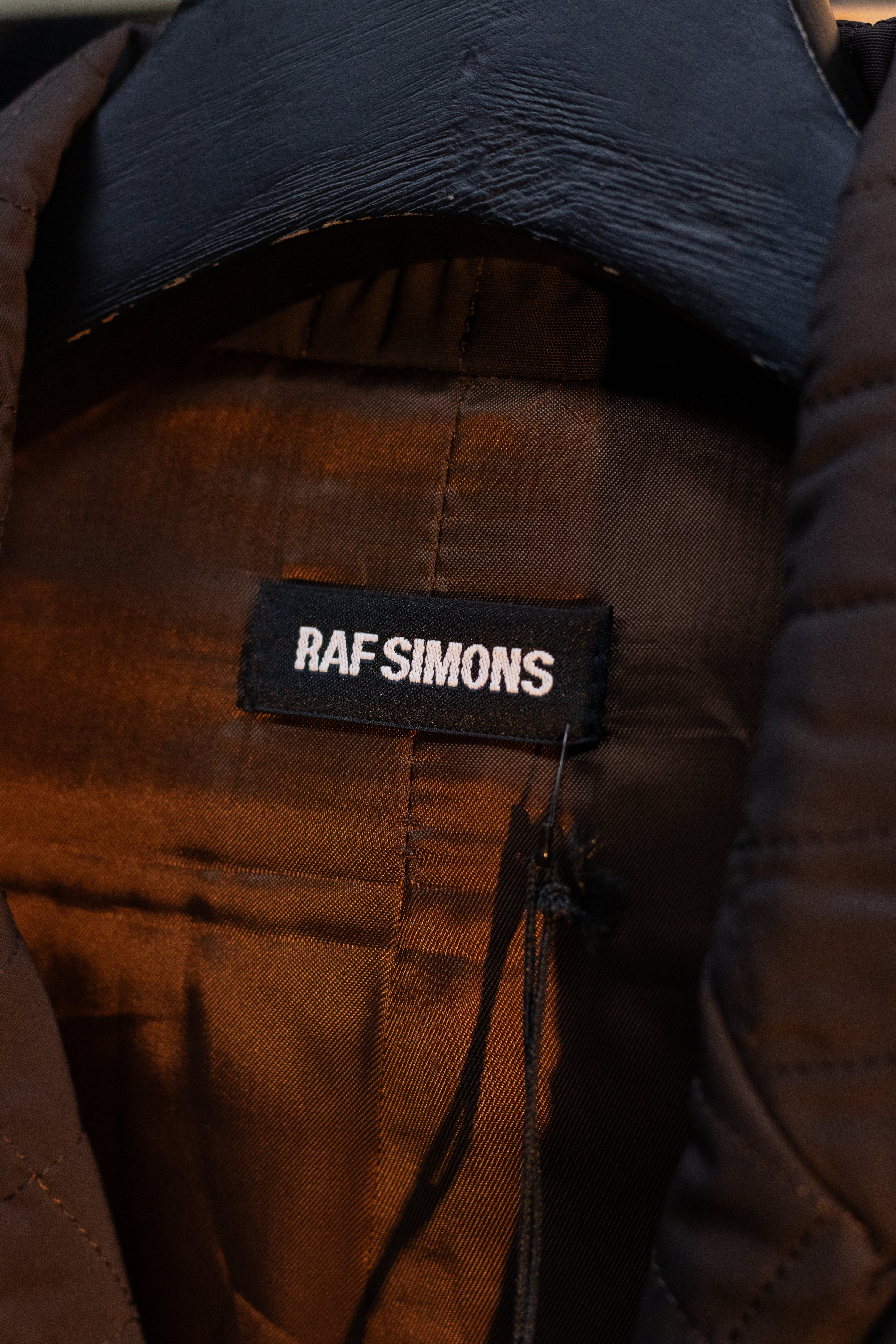 AW12 Raf Simons “Run Fall Run” Quilted Morning Coat
