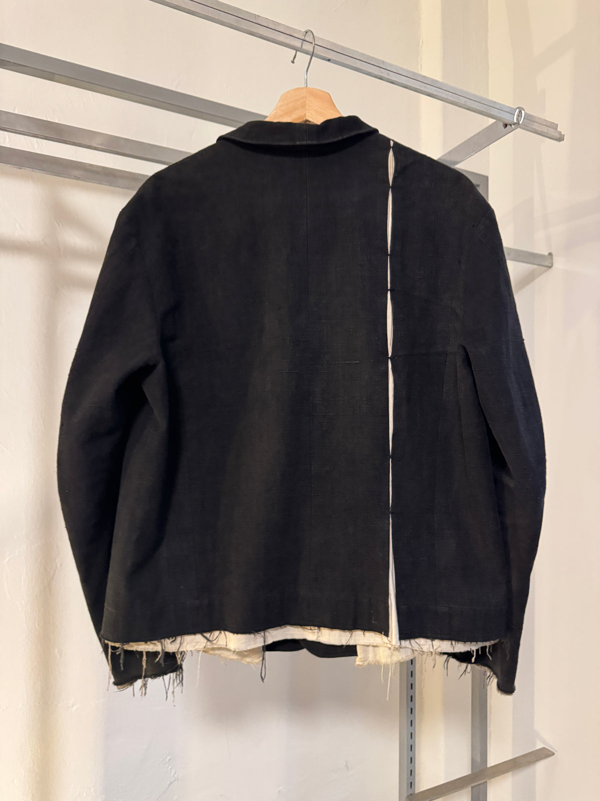 AW22 Forgotten Materials by Professor.E Raw Hem Jacket