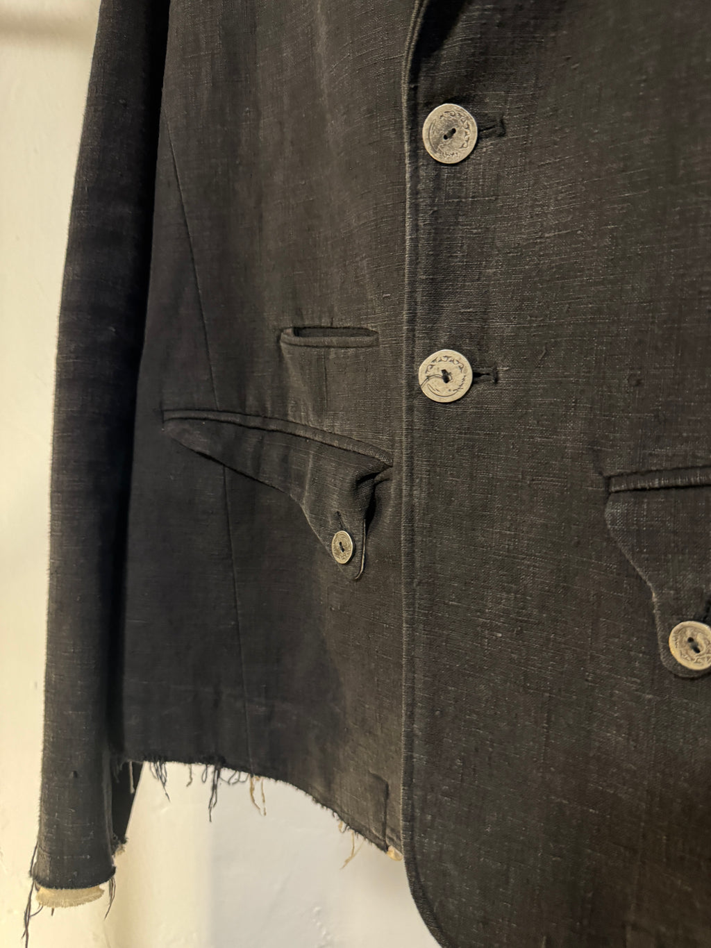 AW22 Forgotten Materials by Professor.E Raw Hem Jacket