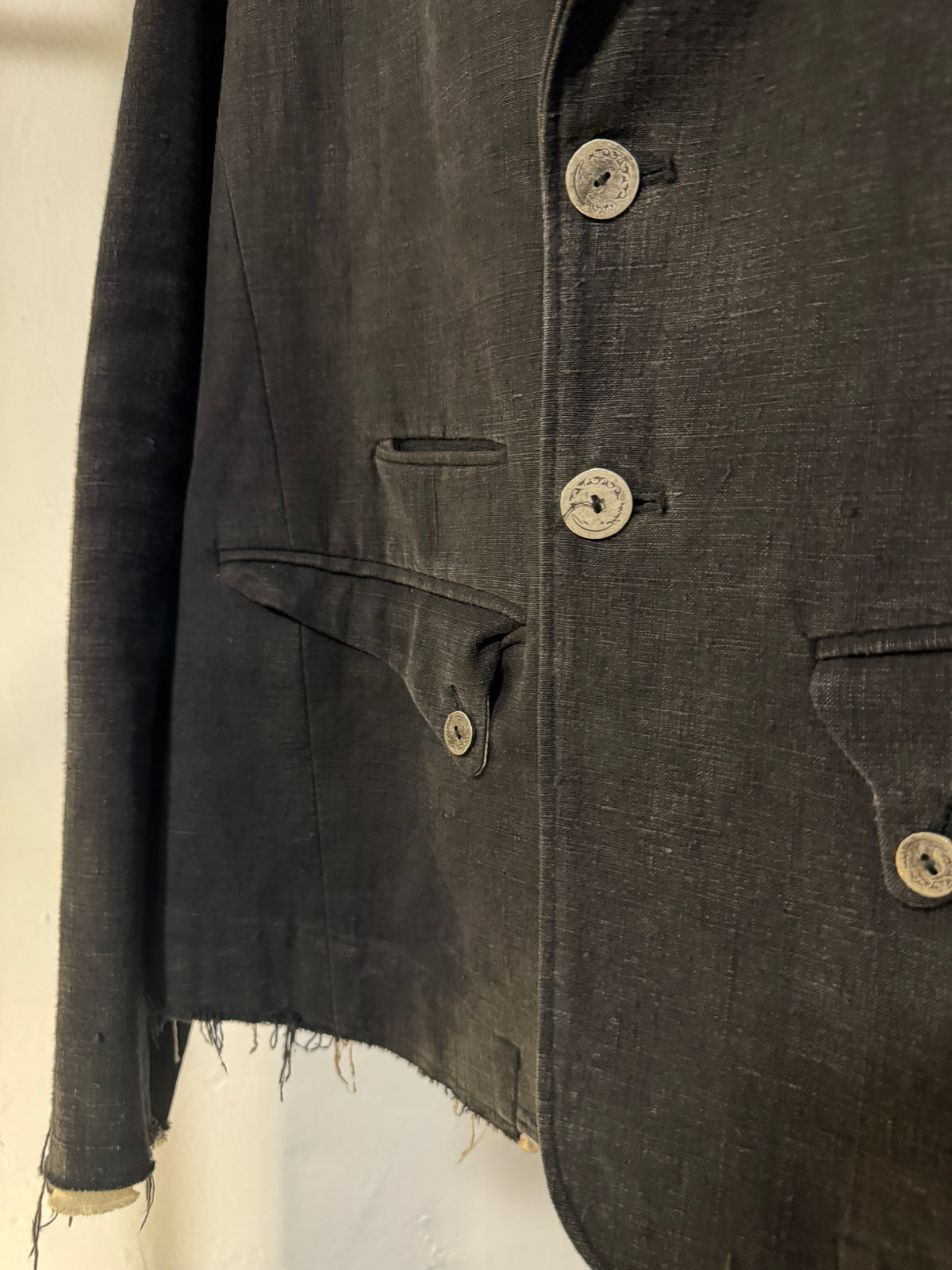 AW22 Forgotten Materials by Professor.E Raw Hem Jacket