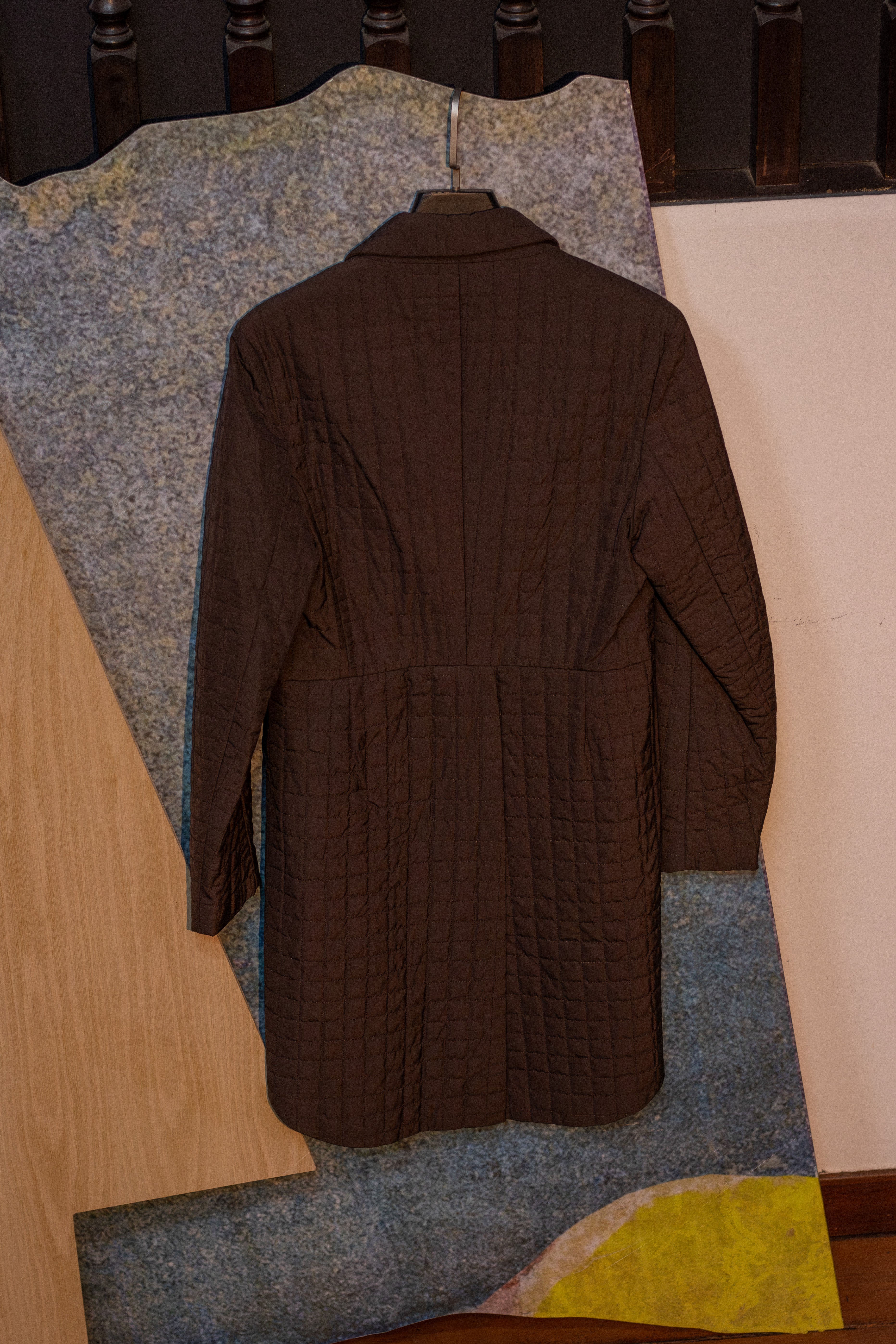 AW12 Raf Simons “Run Fall Run” Quilted Morning Coat