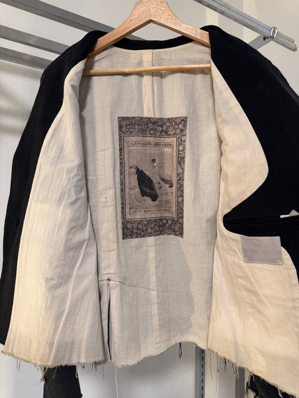 AW22 Forgotten Materials by Professor.E Raw Hem Jacket