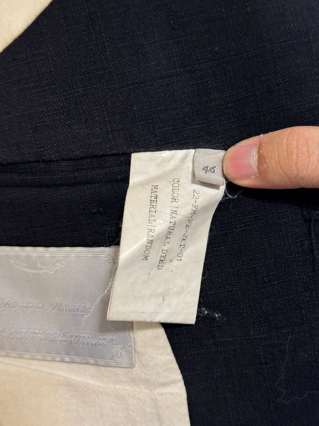 AW22 Forgotten Materials by Professor.E Raw Hem Jacket