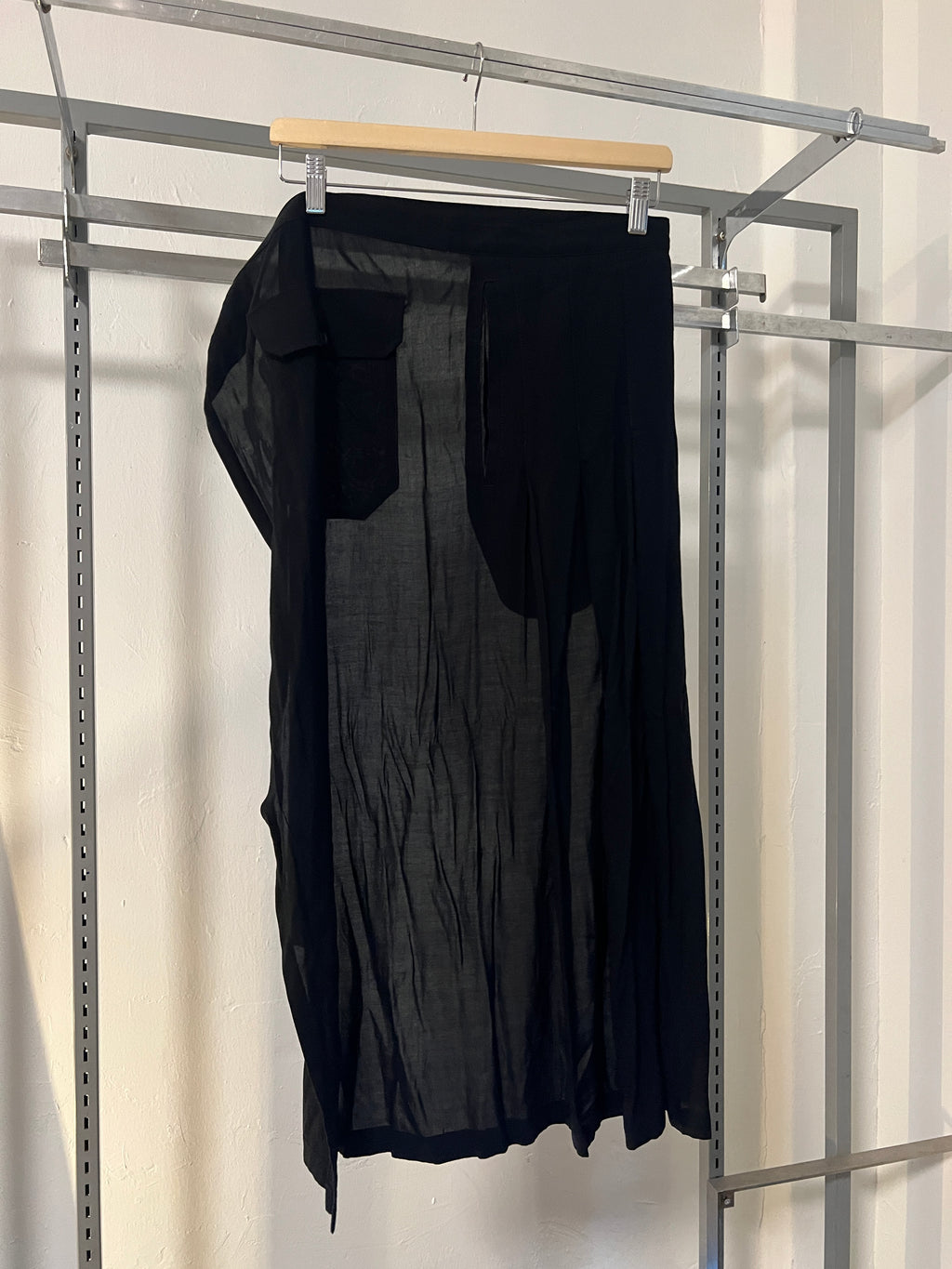 SS23 Yohji Yamamoto Pour Homme Half Wrap Skirt