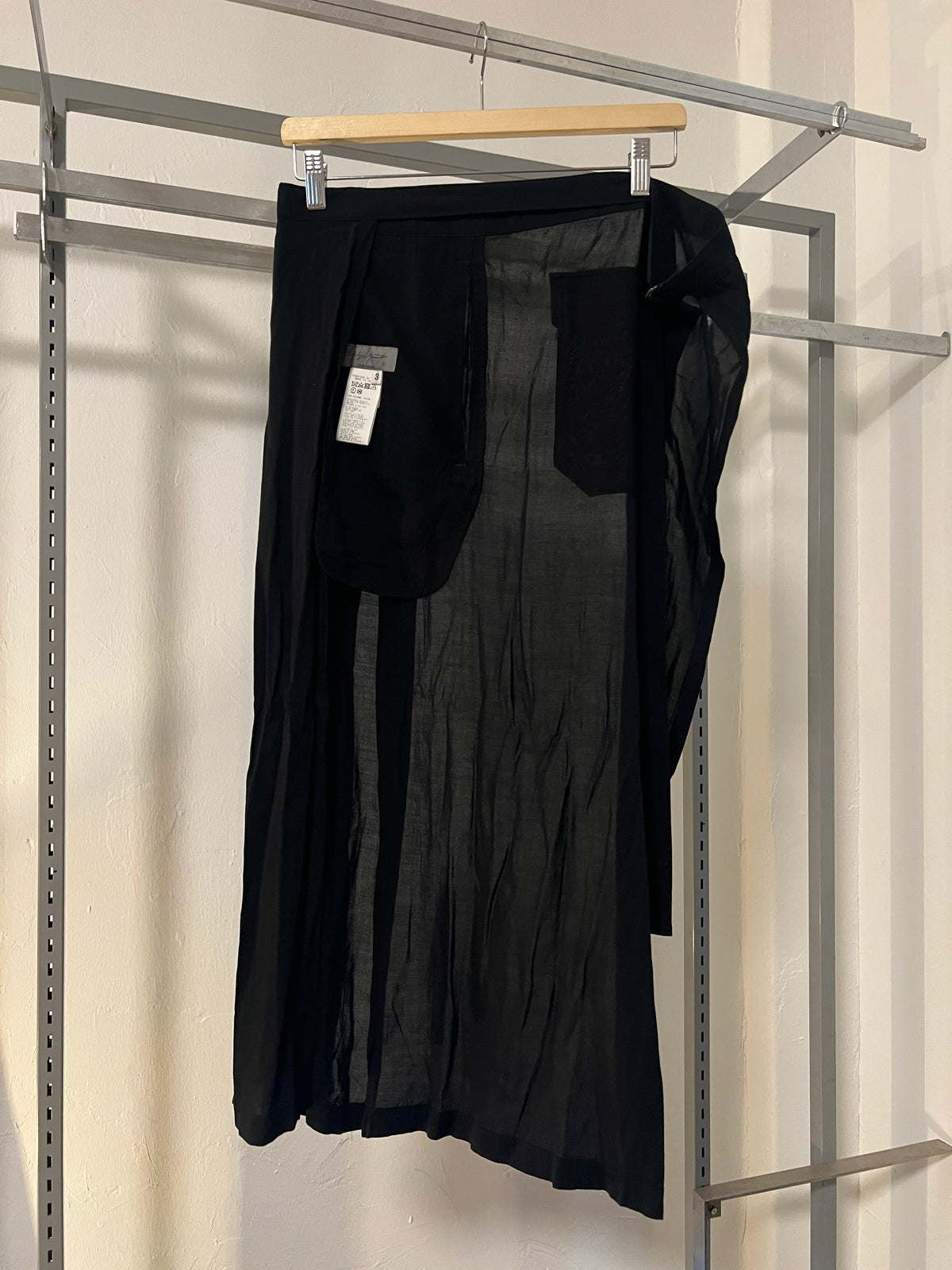 SS23 Yohji Yamamoto Pour Homme Half Wrap Skirt
