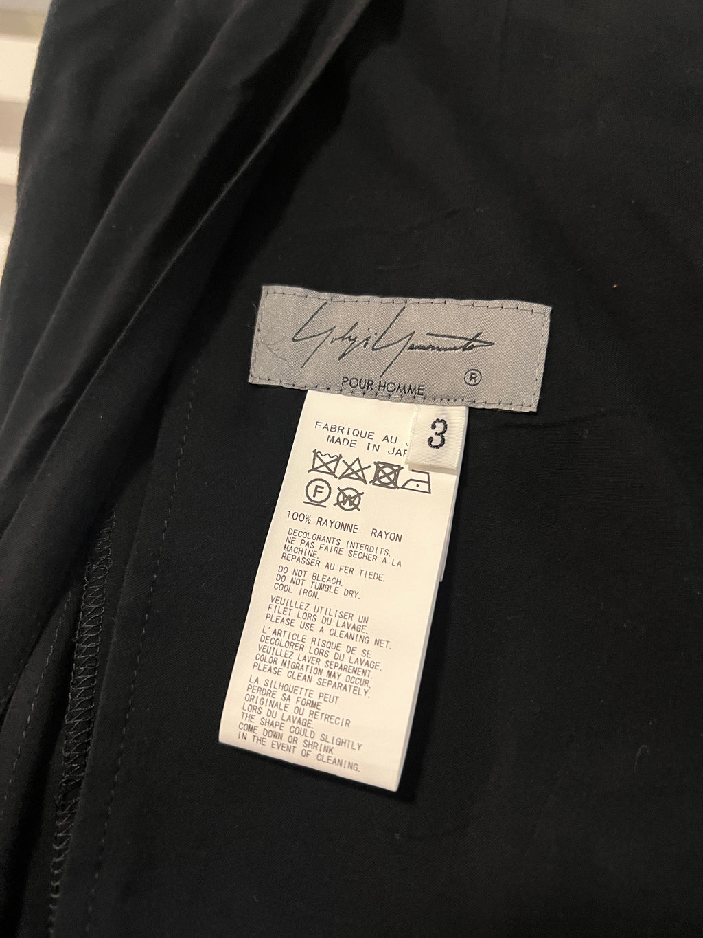 SS23 Yohji Yamamoto Pour Homme Half Wrap Skirt