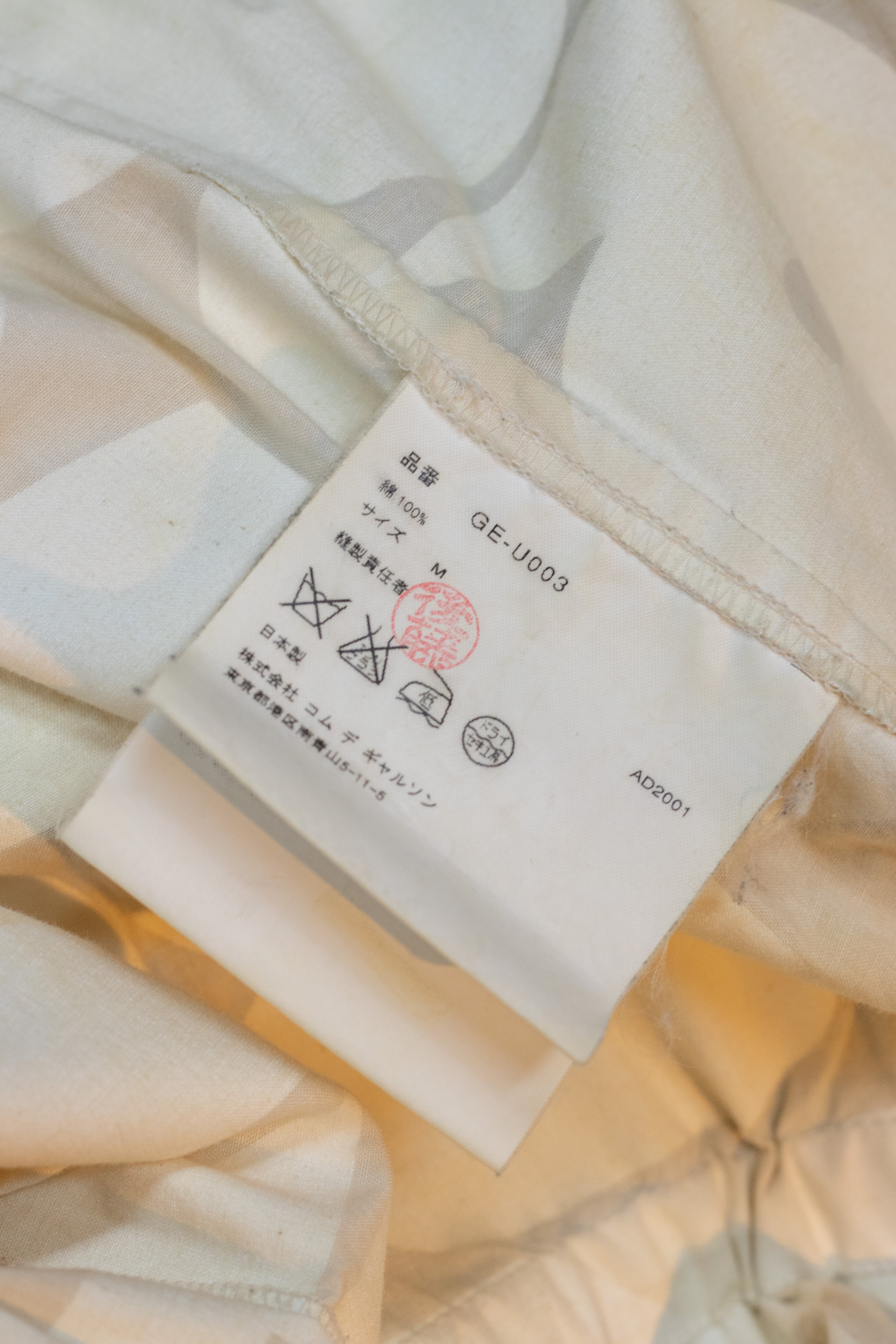 SS02 Comme Des Garcons "Ethnic Couture" Numbers Coveralls