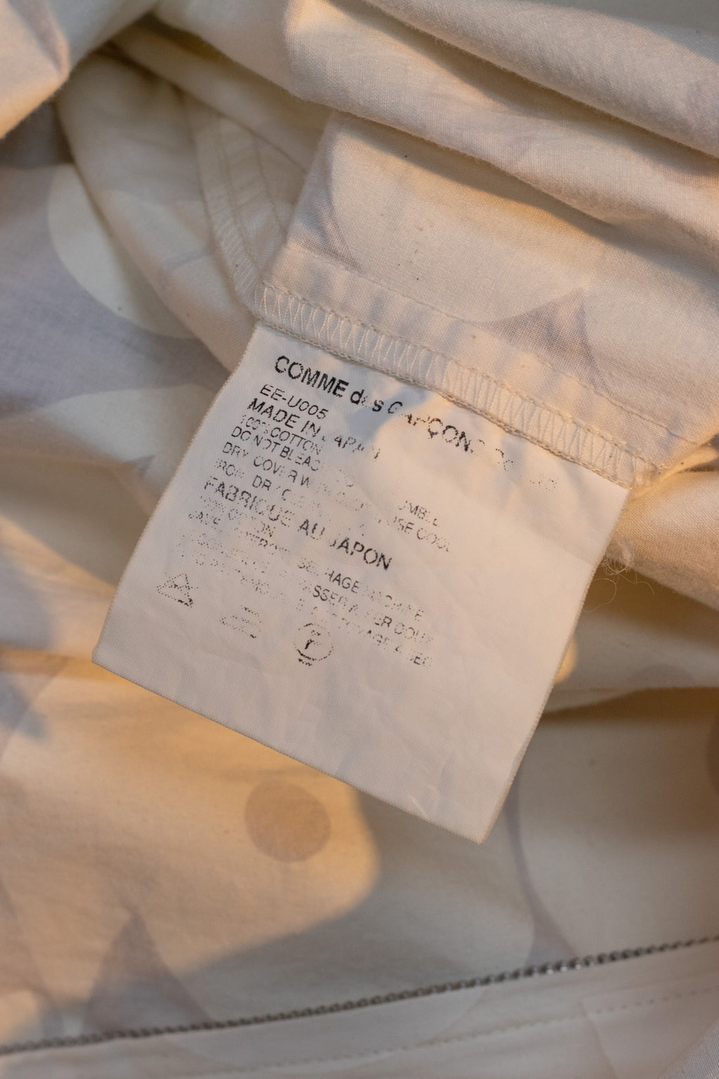 SS02 Comme Des Garcons "Ethnic Couture" Numbers Coveralls