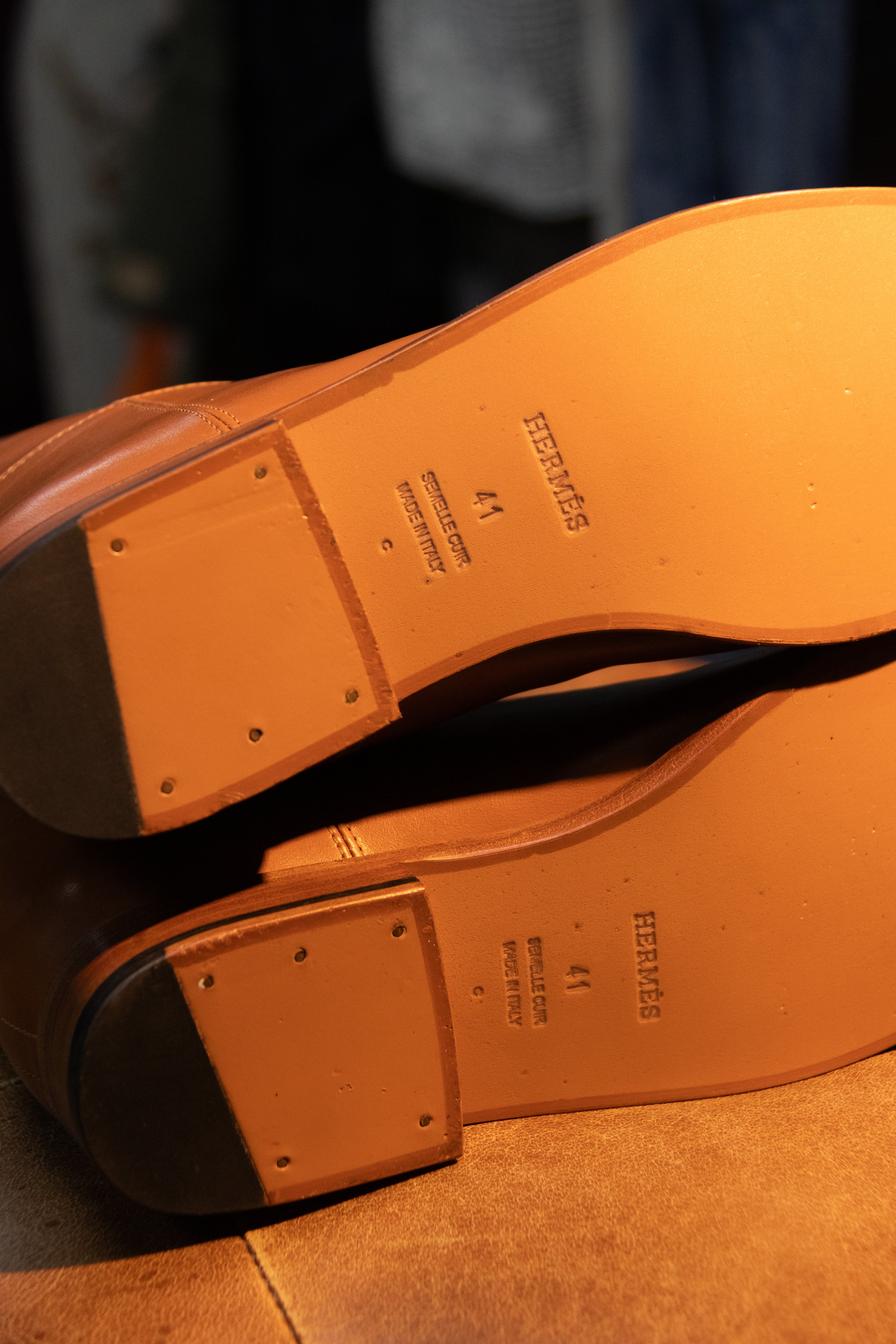 AW00 Hermes by Martin Margiela Cognac Riding Boots