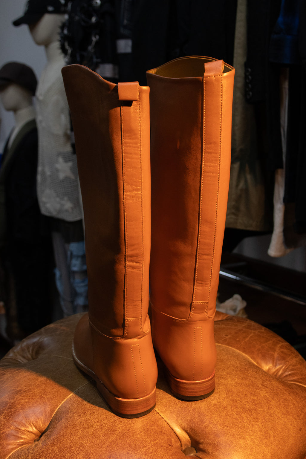 AW00 Hermes by Martin Margiela Cognac Riding Boots