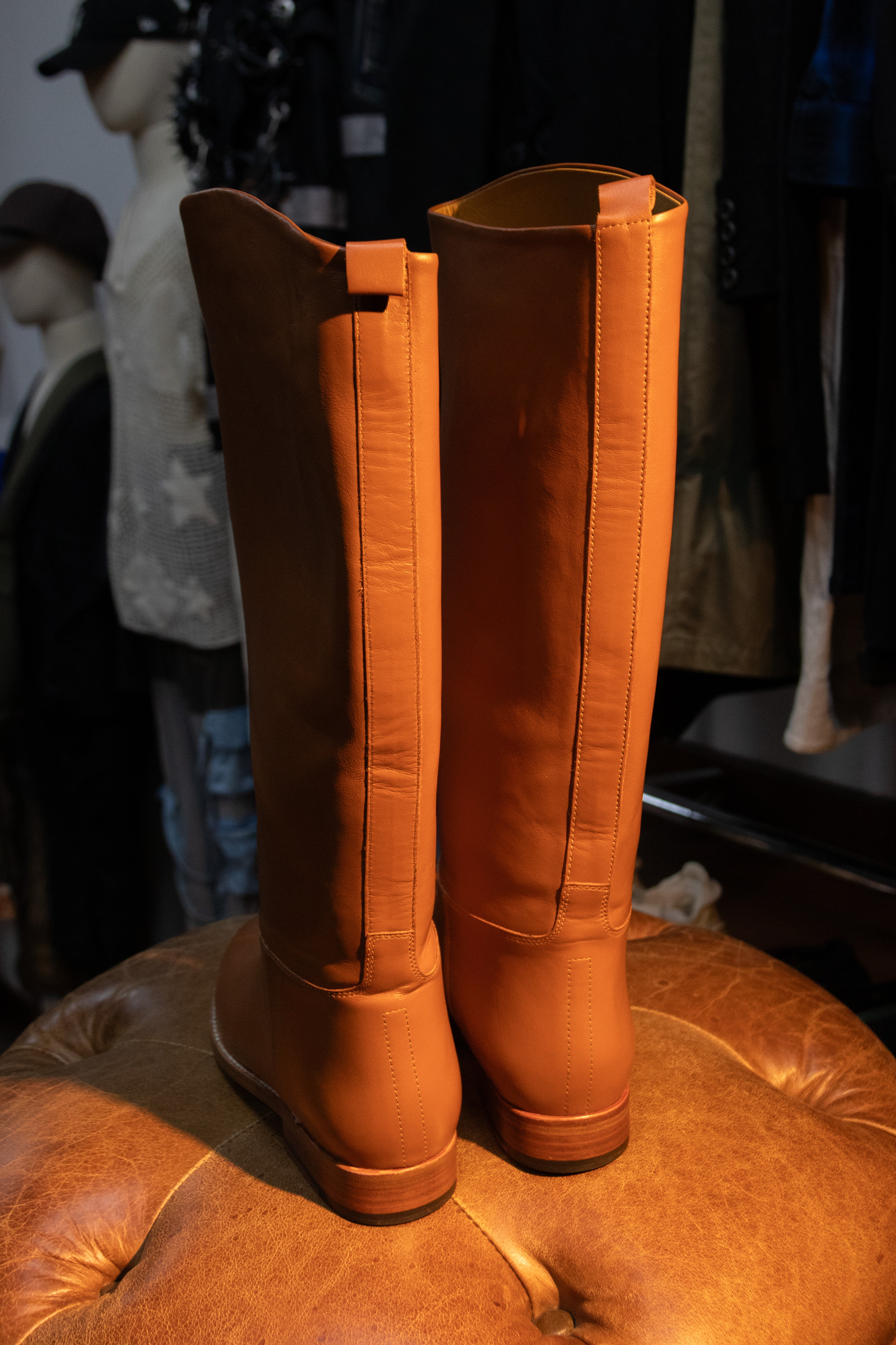 AW00 Hermes by Martin Margiela Cognac Riding Boots