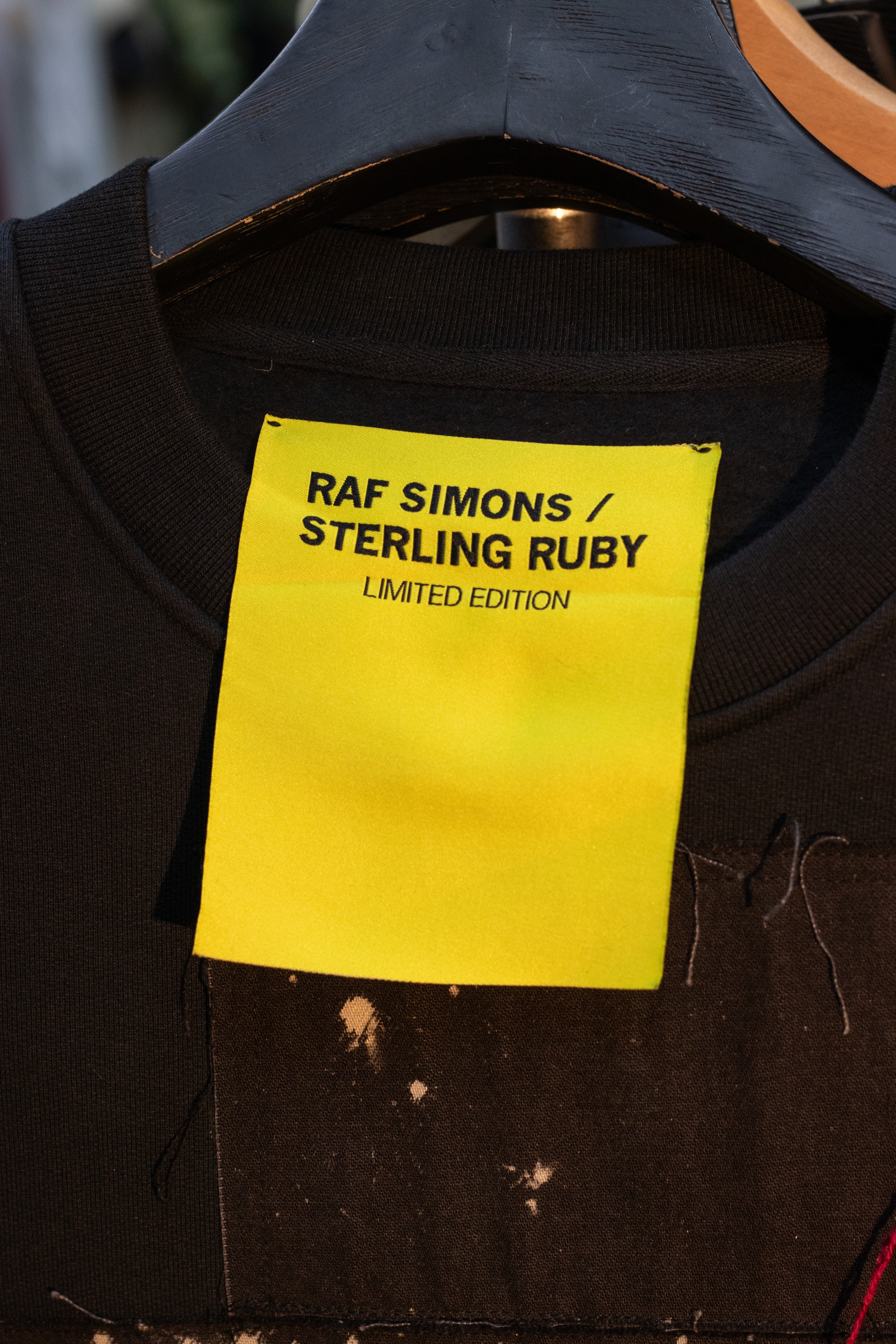 AW14 Raf Simons x Sterling Ruby Long Patchwork Sweatshirt