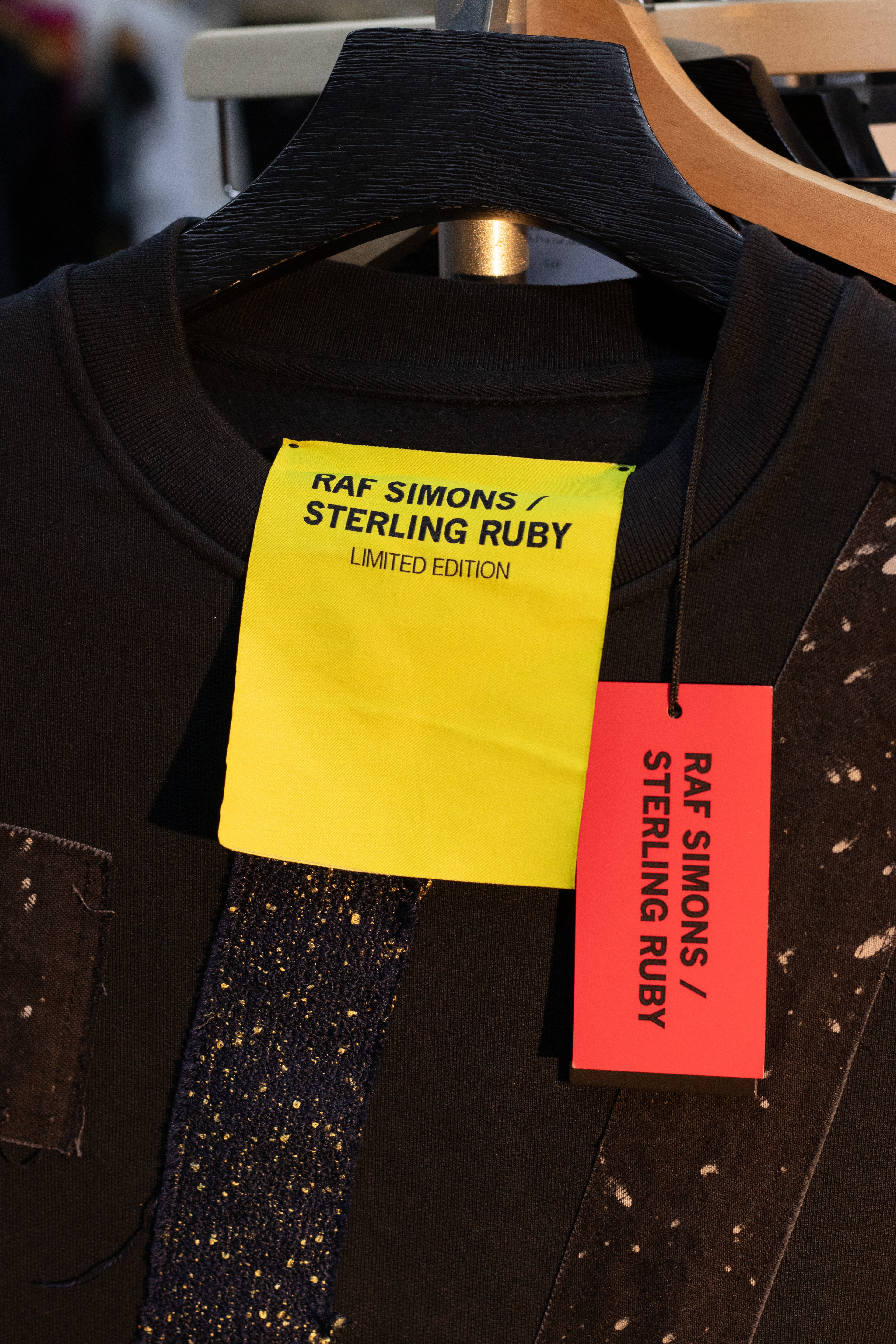 AW14 Raf Simons x Sterling Ruby Long Patchwork Sweatshirt