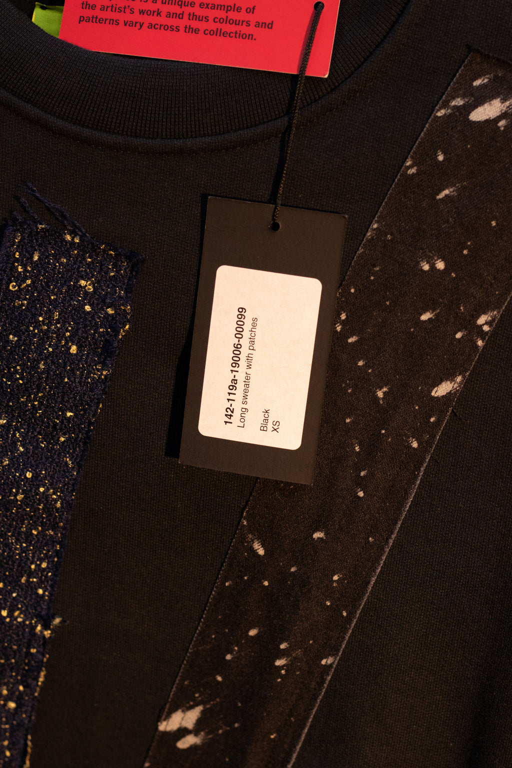 AW14 Raf Simons x Sterling Ruby Long Patchwork Sweatshirt