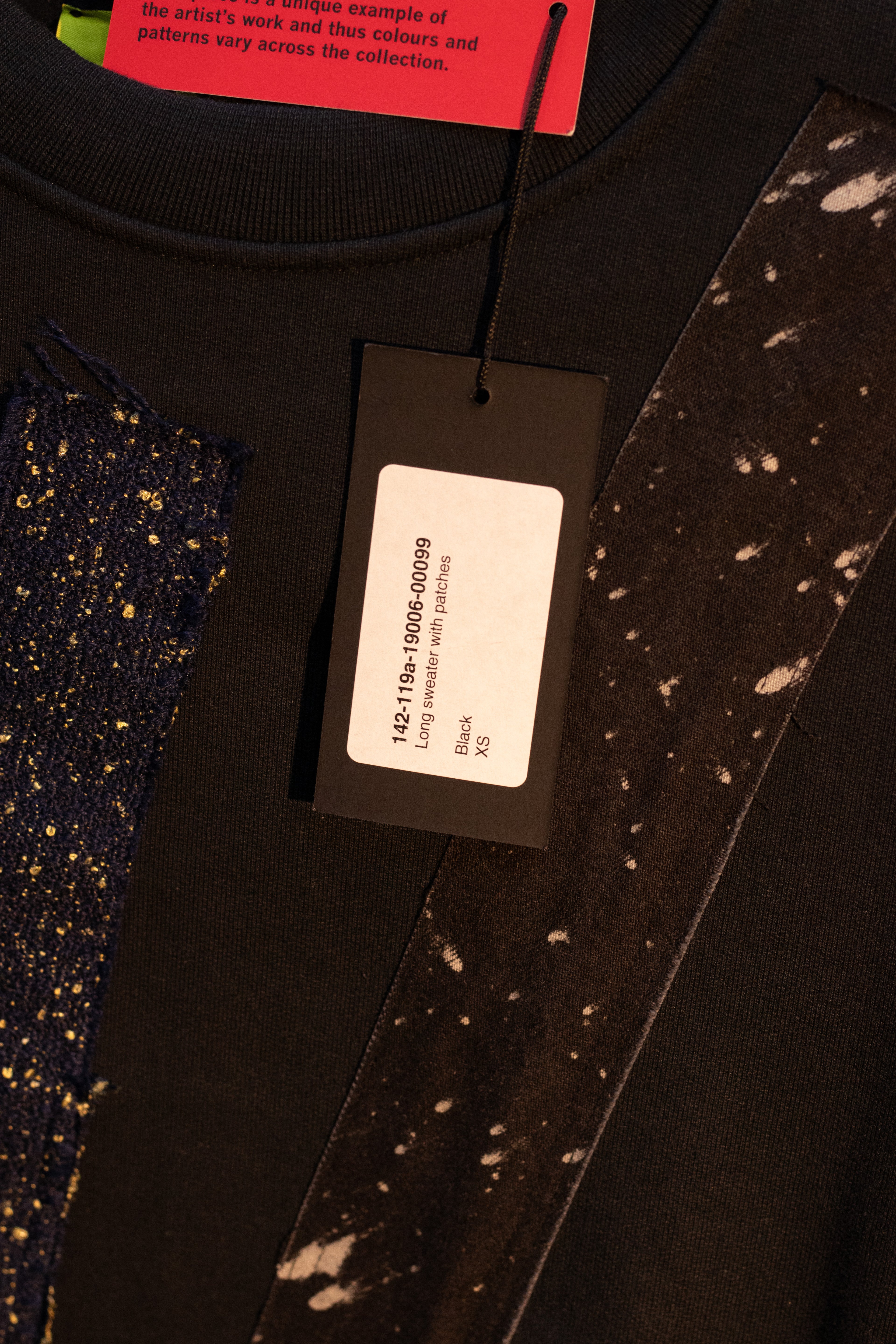 AW14 Raf Simons x Sterling Ruby Long Patchwork Sweatshirt