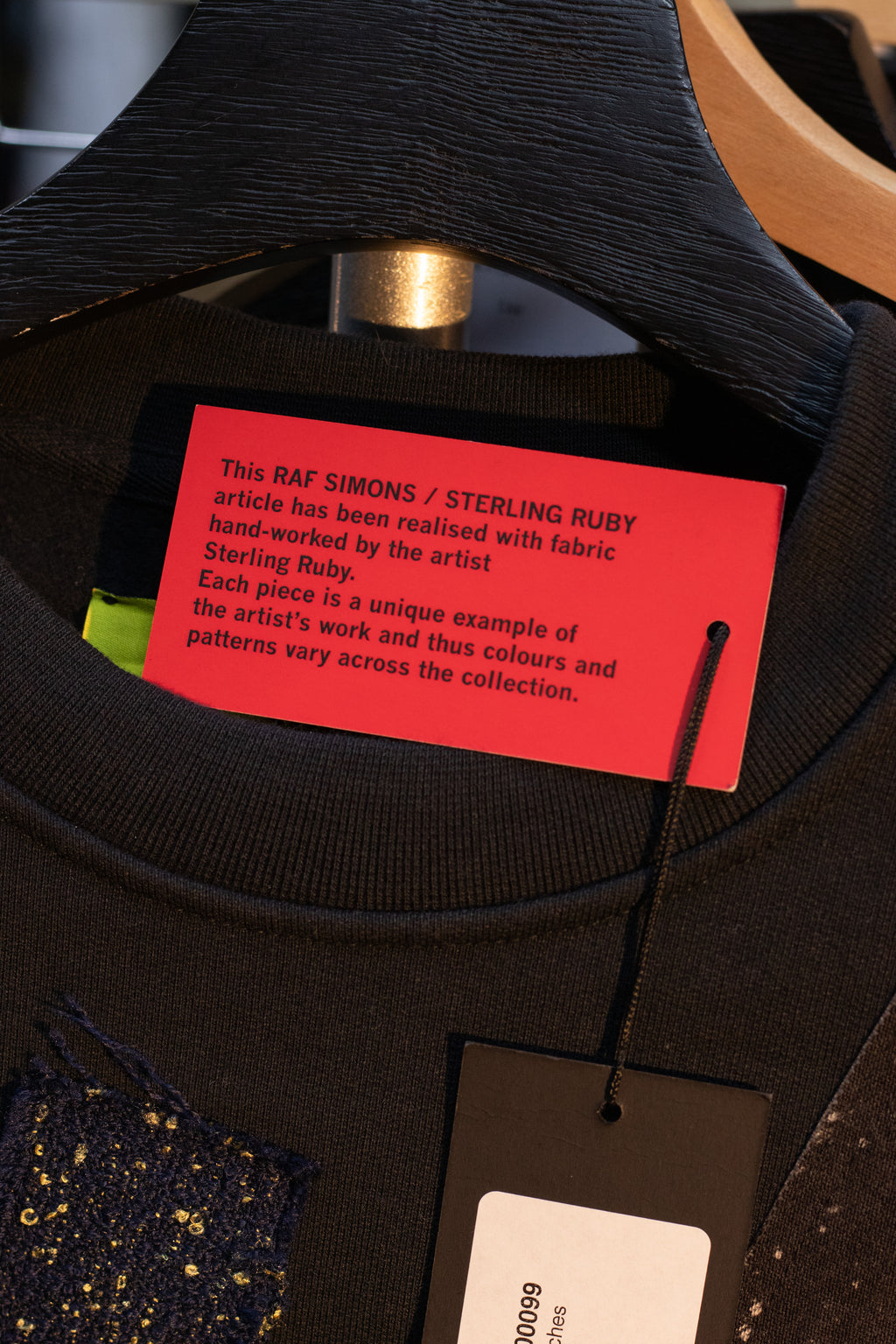 AW14 Raf Simons x Sterling Ruby Long Patchwork Sweatshirt