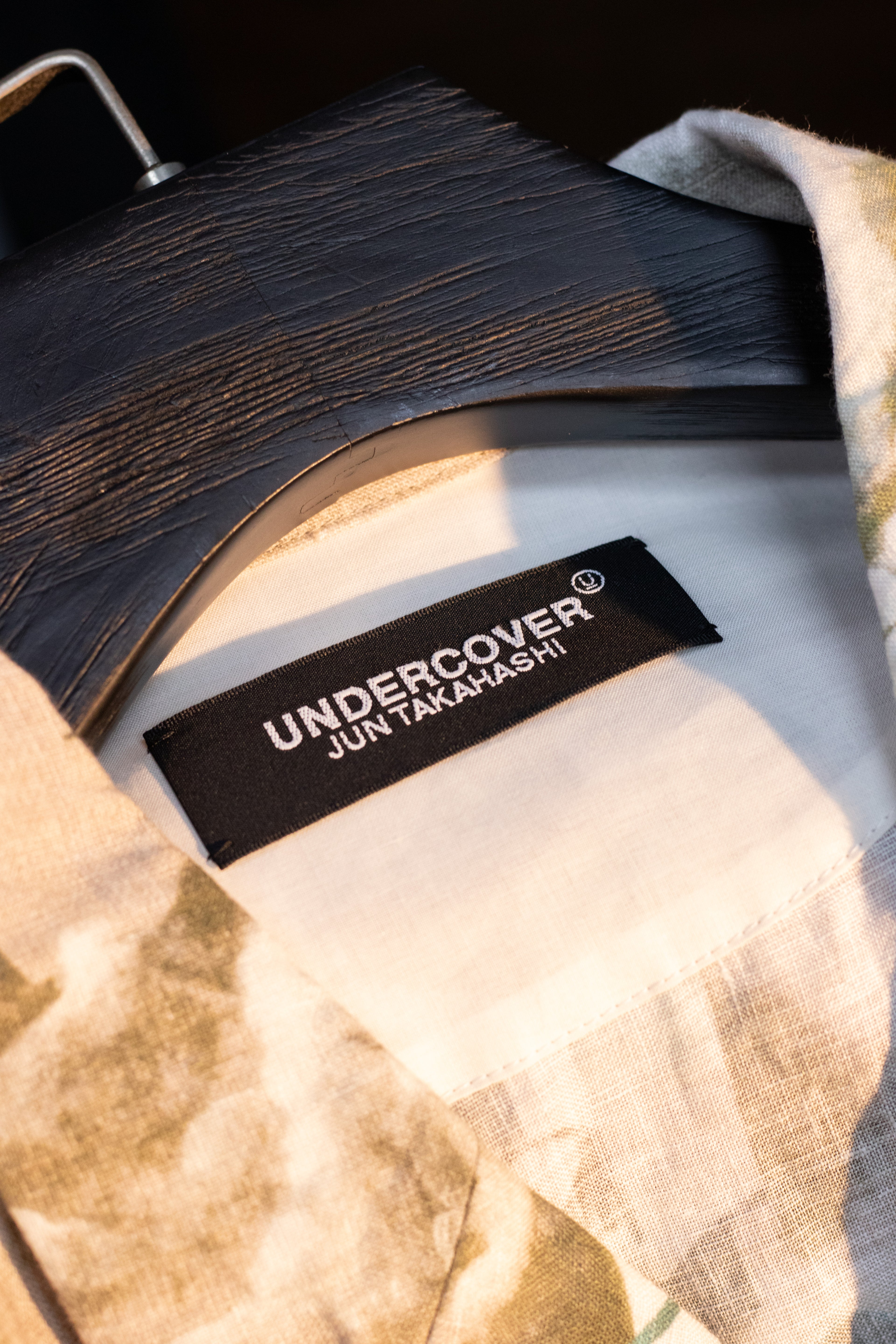 SS25 Undercover "Lost Cloud" Painted Linen Cropped Jacket