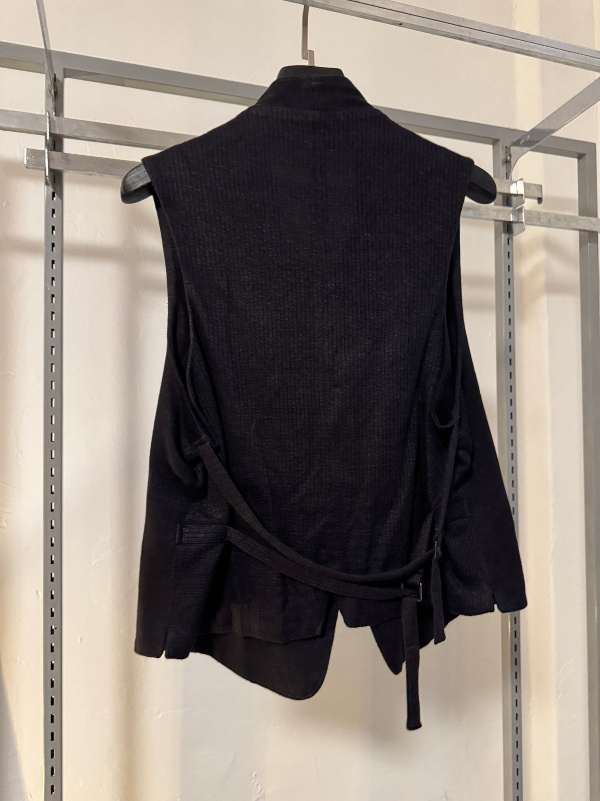 2000s Ann Demeulemeester Double Strap Waist Coat
