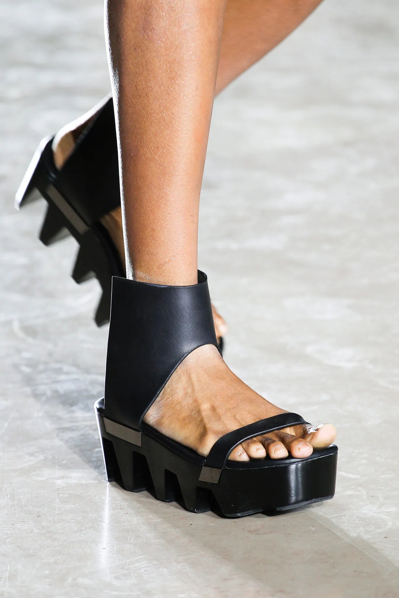 SS15 Rick Owens “Faun” Geta Clog Platform Sandals