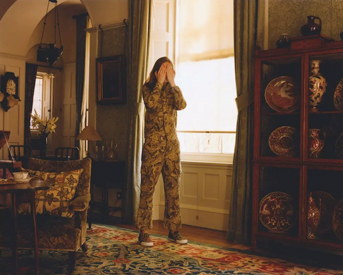 2017 Loewe x William Morris Floral Tapestry Fisherman Pants