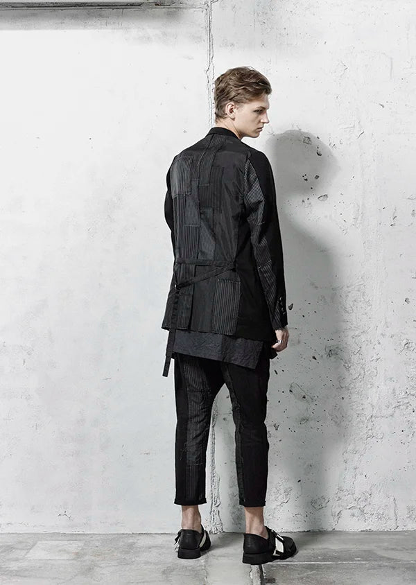 SS19 The Viridi-Anne Striped Patchwork Jacket