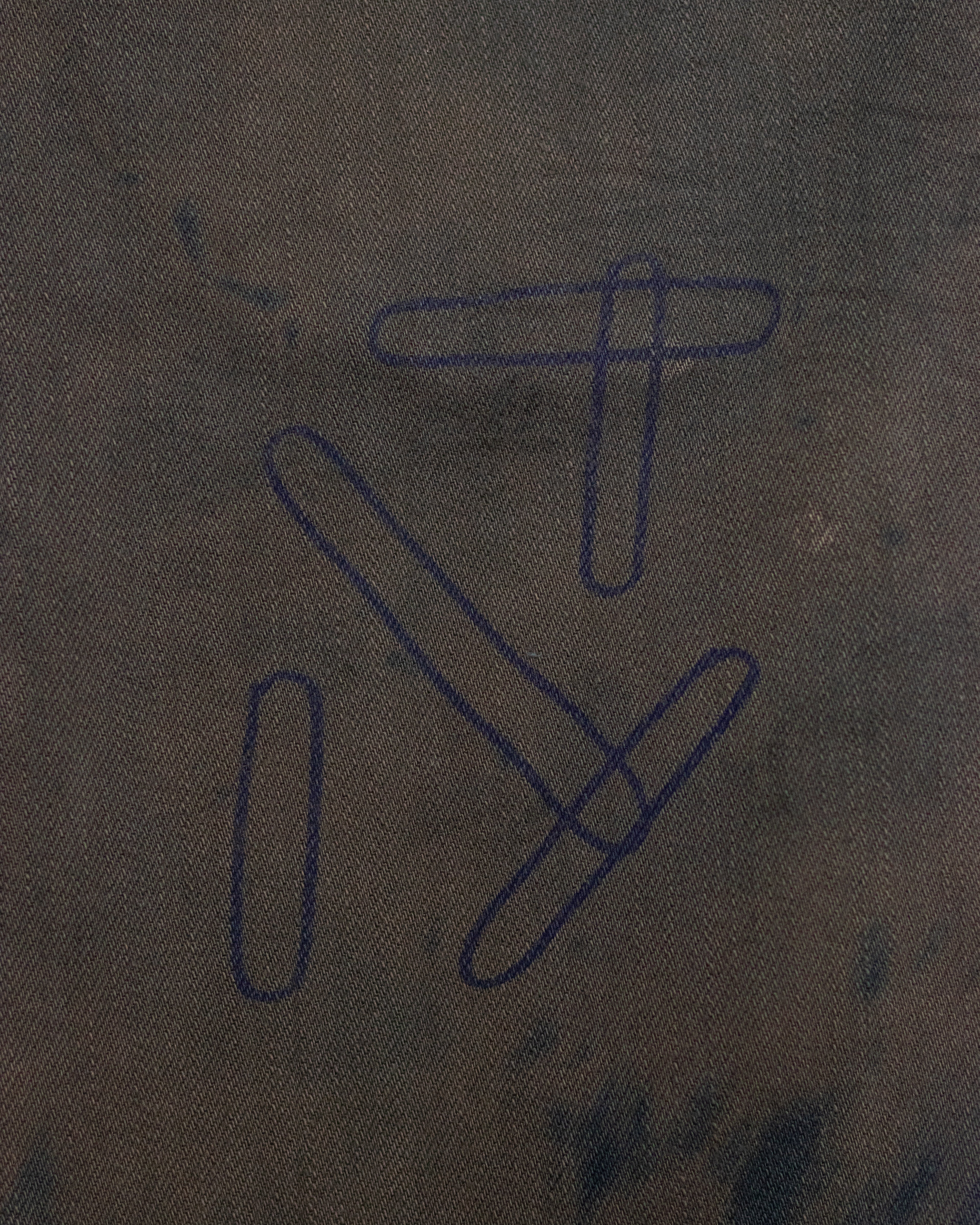 SS01 Levi’s Red “Honest-Dishonest” Warped Denim