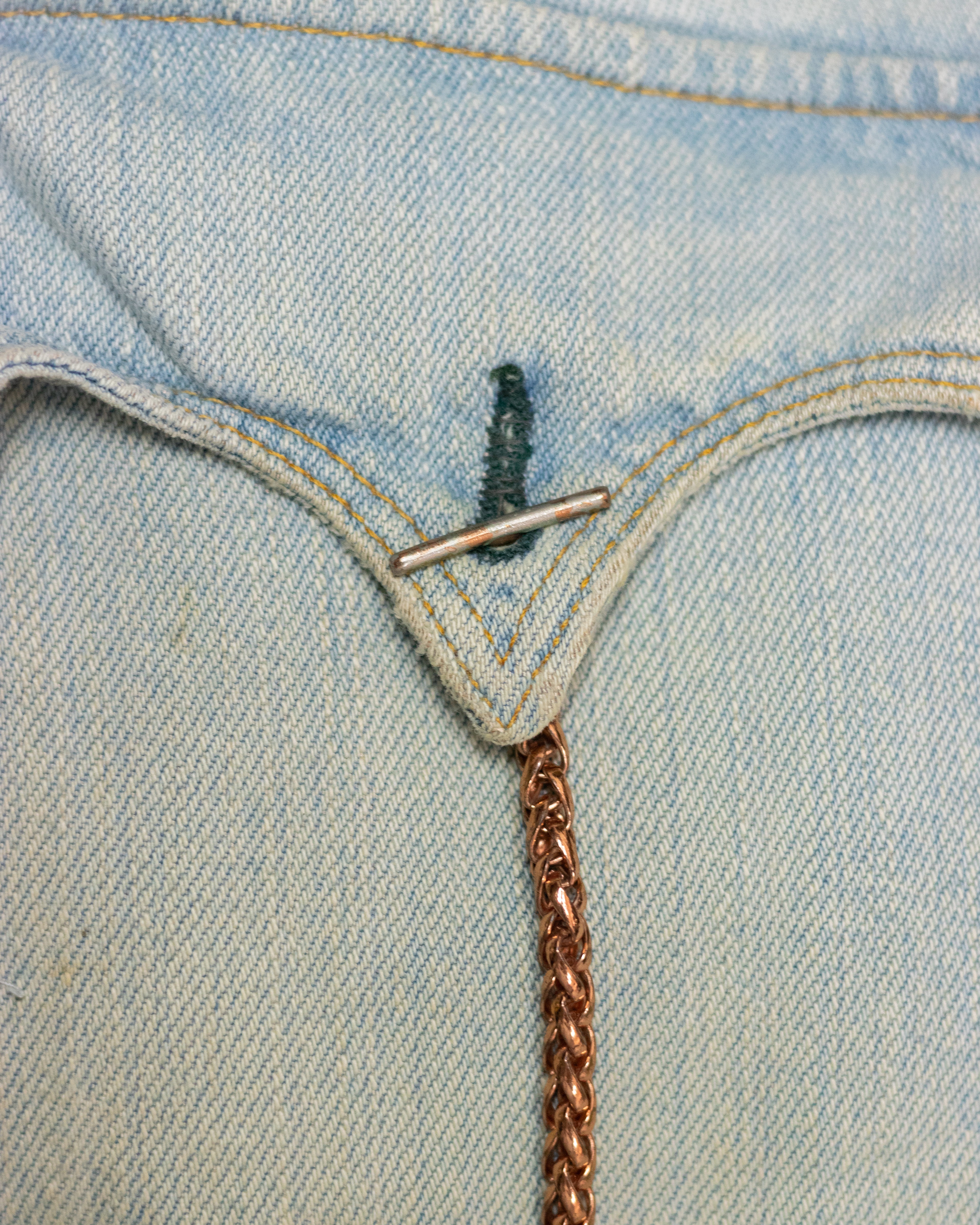 SS02 Levi’s Red Patchwork Warped Boot Cut Denim