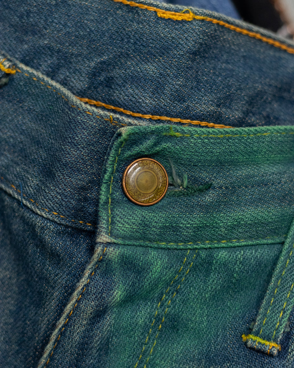 SS02 Levi’s Red Green Warped Boot Cut Denim