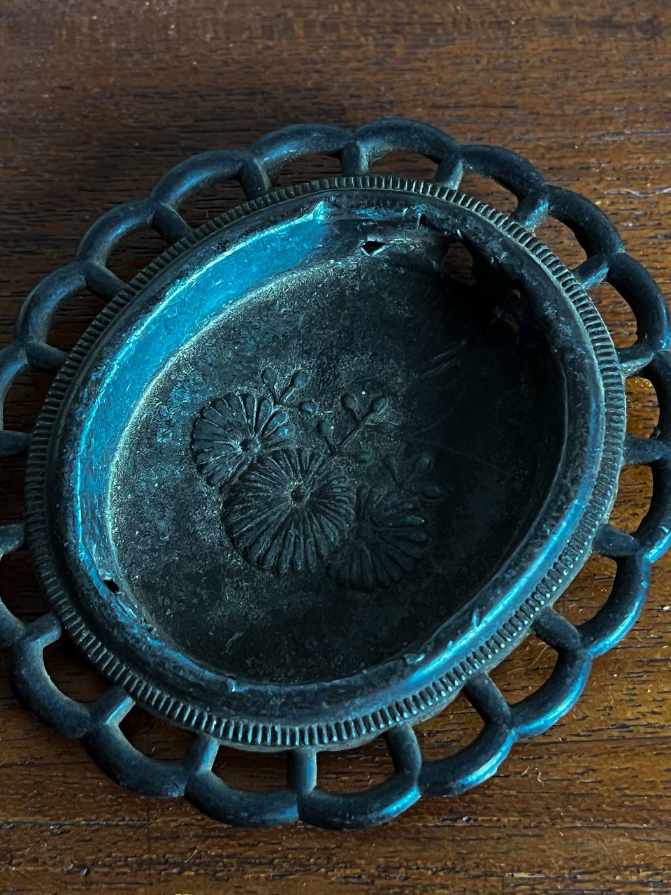 Taishō era, fusuma hikite sliding door handle, circa 1920
