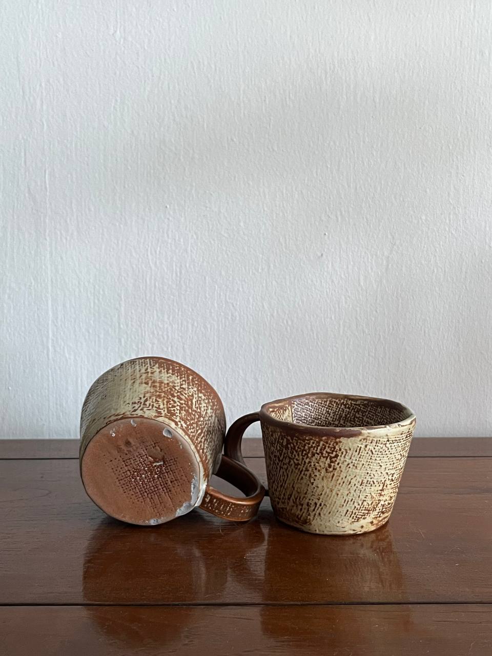 Wabi sabi ceramic coffee mugs