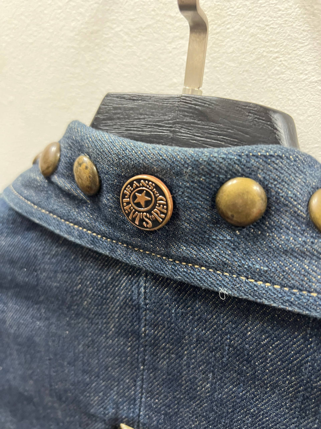 AW04 Levi’s Red Studded Biker Jacket