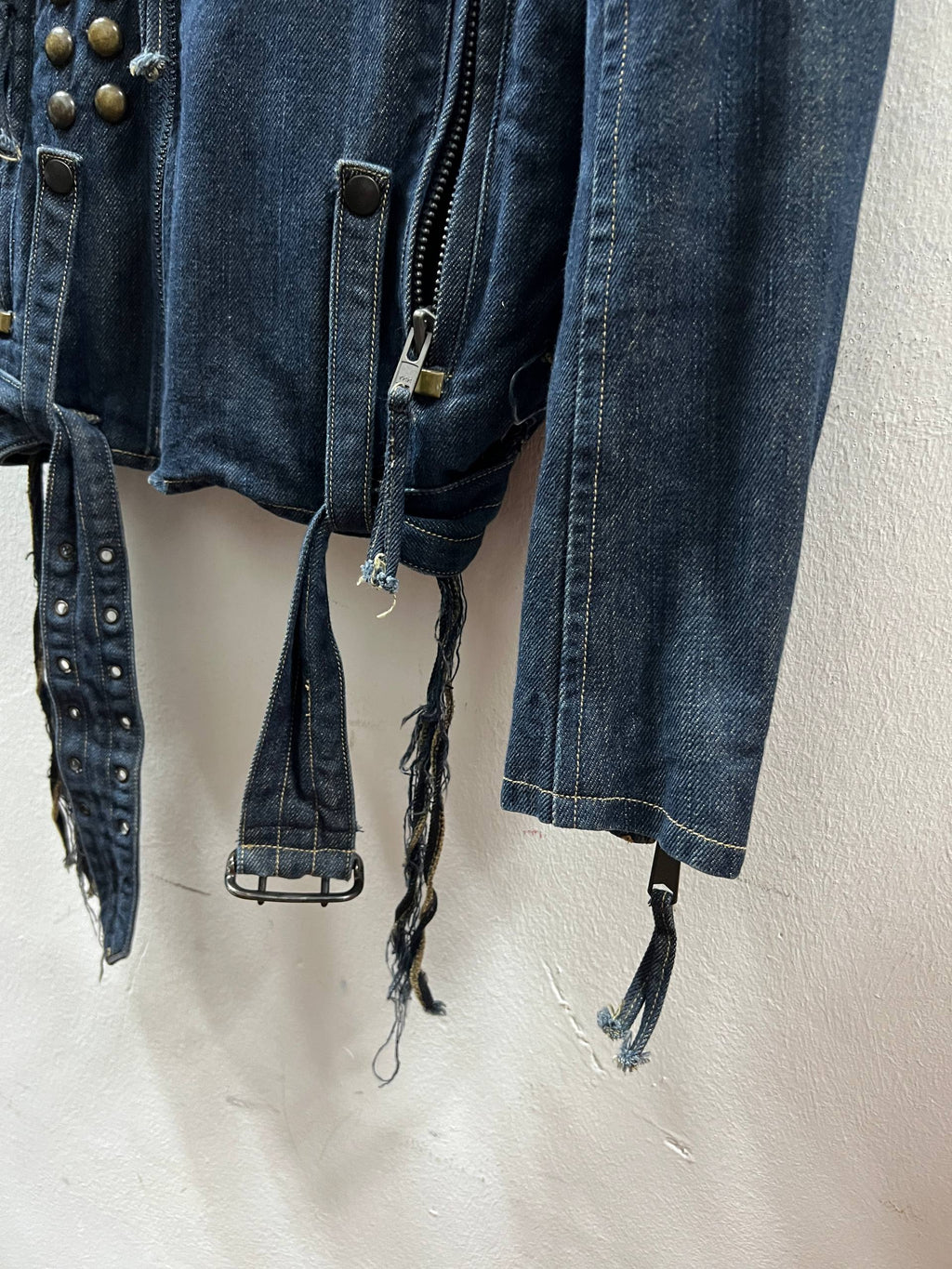 AW04 Levi’s Red Studded Biker Jacket