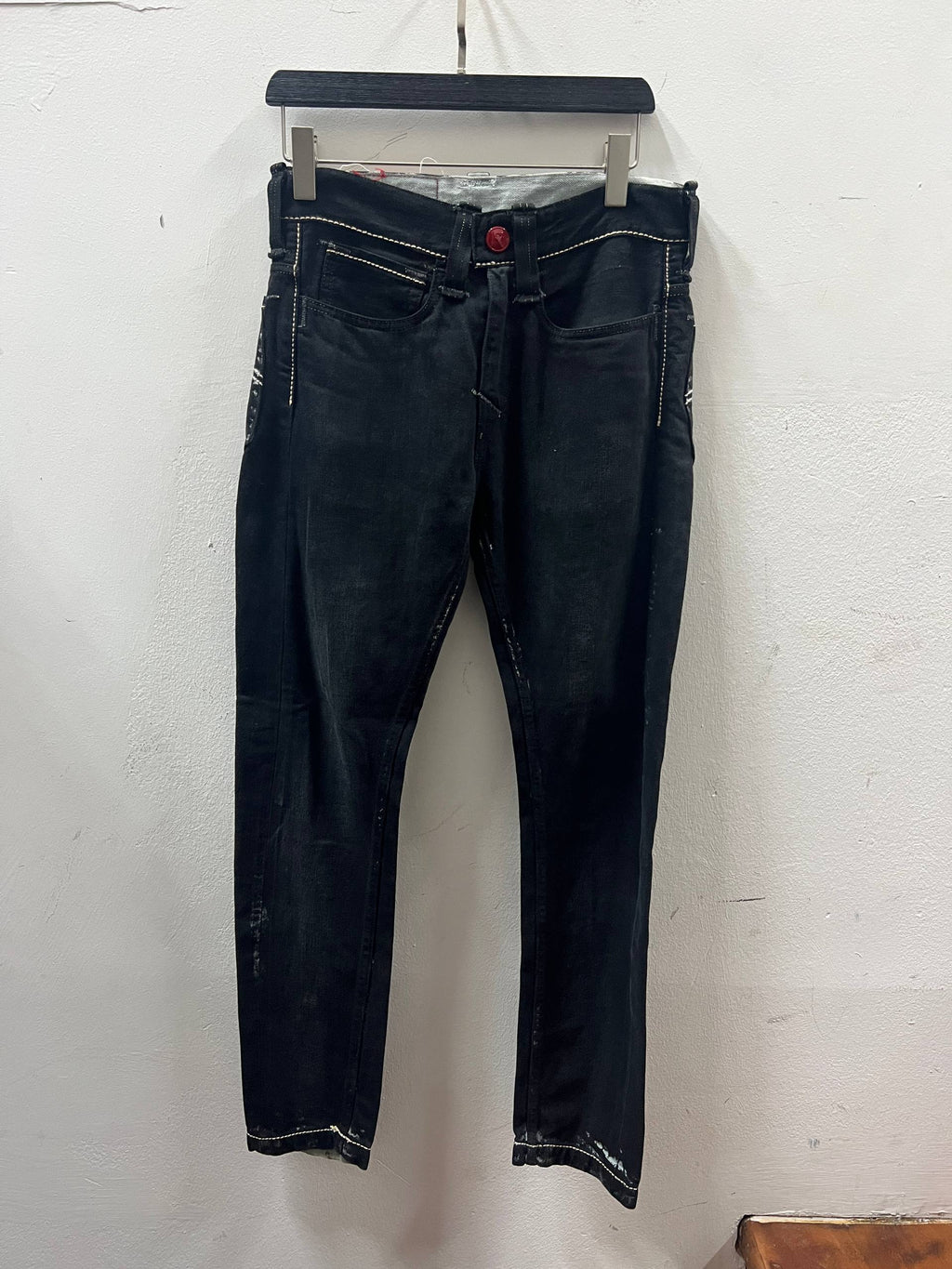 SS08 Levi’s Red Painted Denim