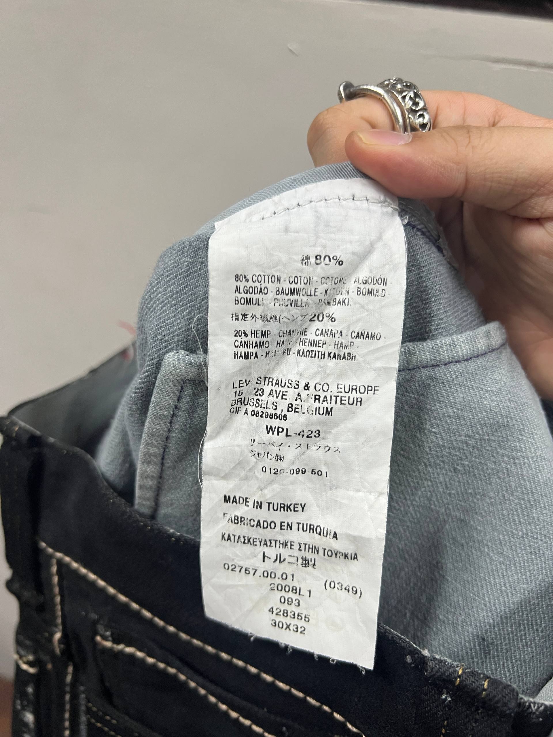 SS08 Levi’s Red Painted Denim